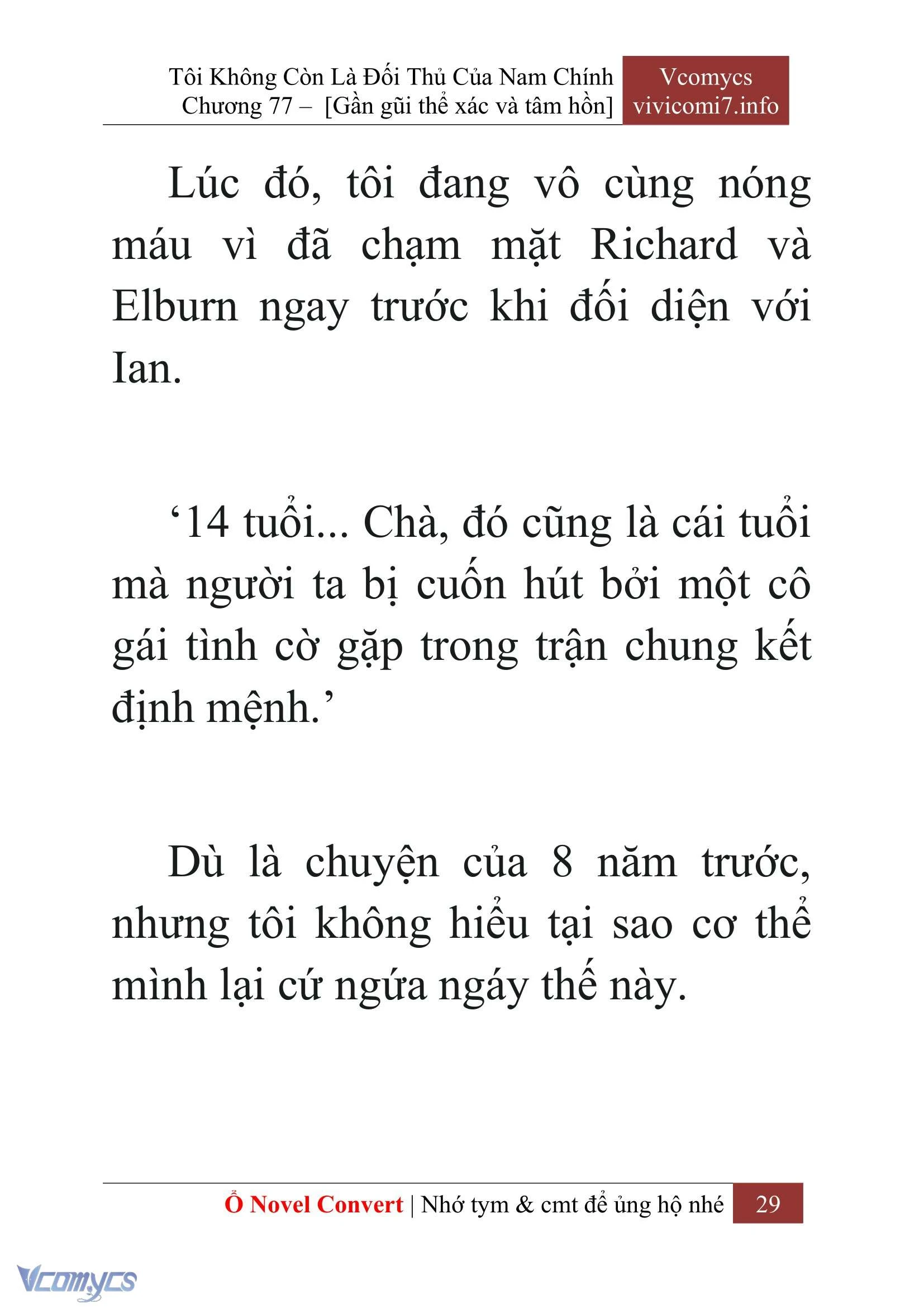 [Novel] Tôi Không Còn Là Đối Thủ Của Nam Chính Chapter  77 - 31