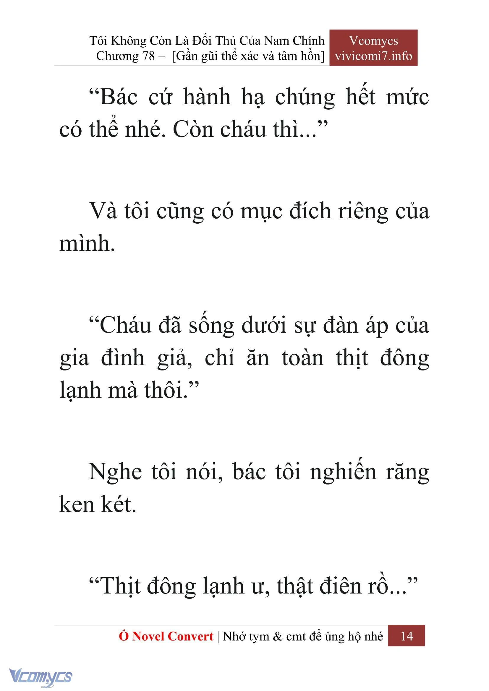 [Novel] Tôi Không Còn Là Đối Thủ Của Nam Chính Chapter  78 - 16