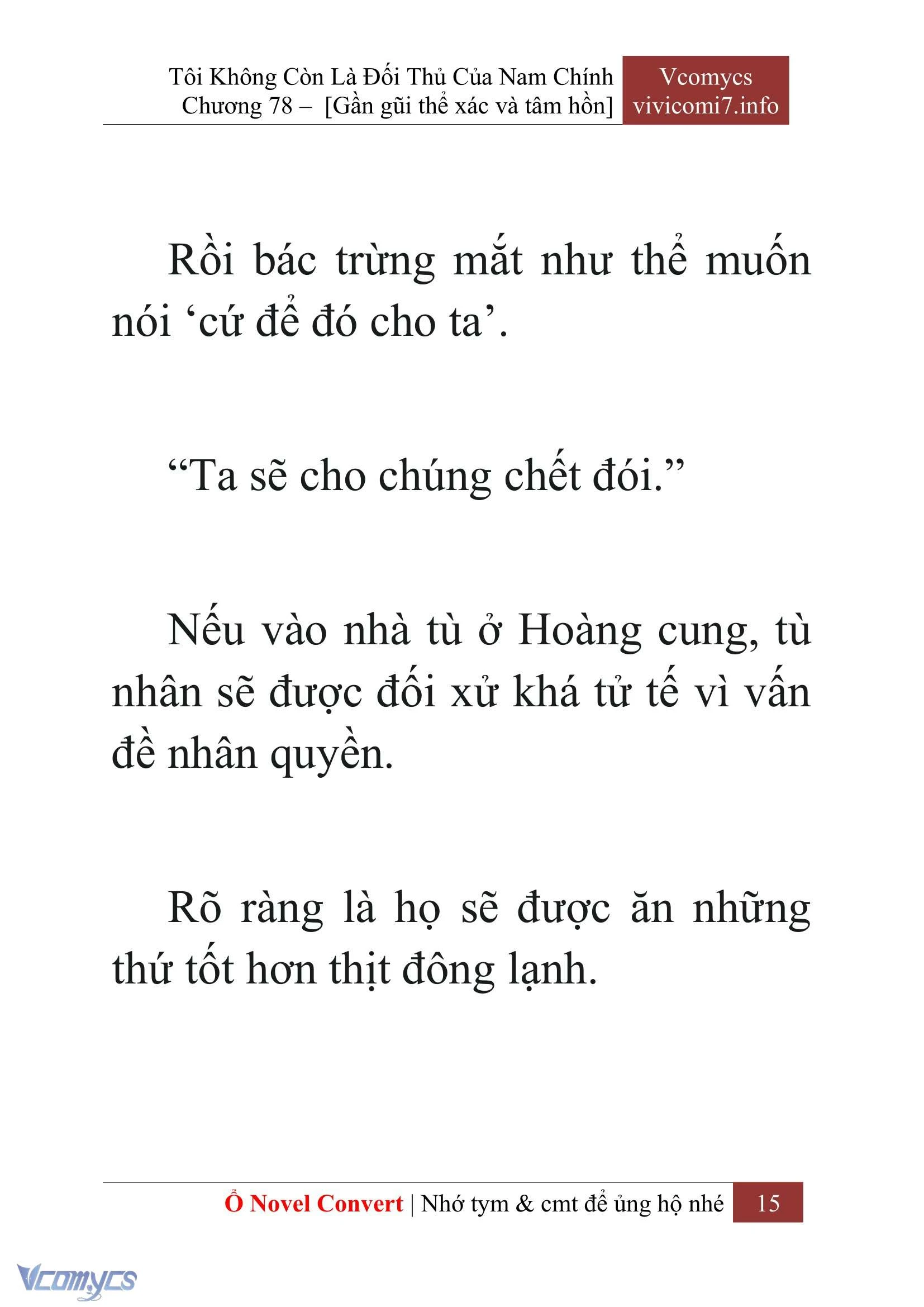[Novel] Tôi Không Còn Là Đối Thủ Của Nam Chính Chapter  78 - 17