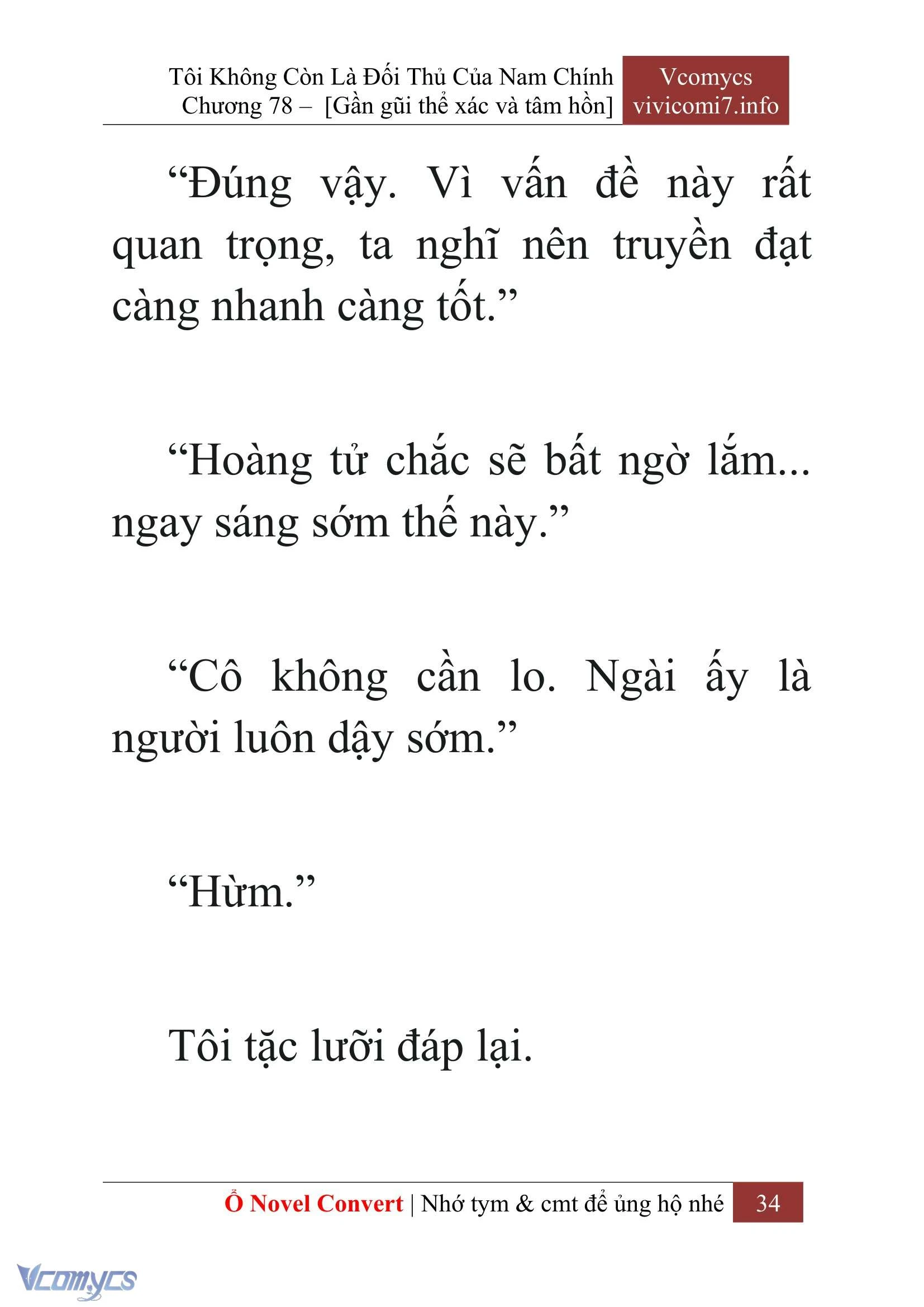 [Novel] Tôi Không Còn Là Đối Thủ Của Nam Chính Chapter  78 - 36