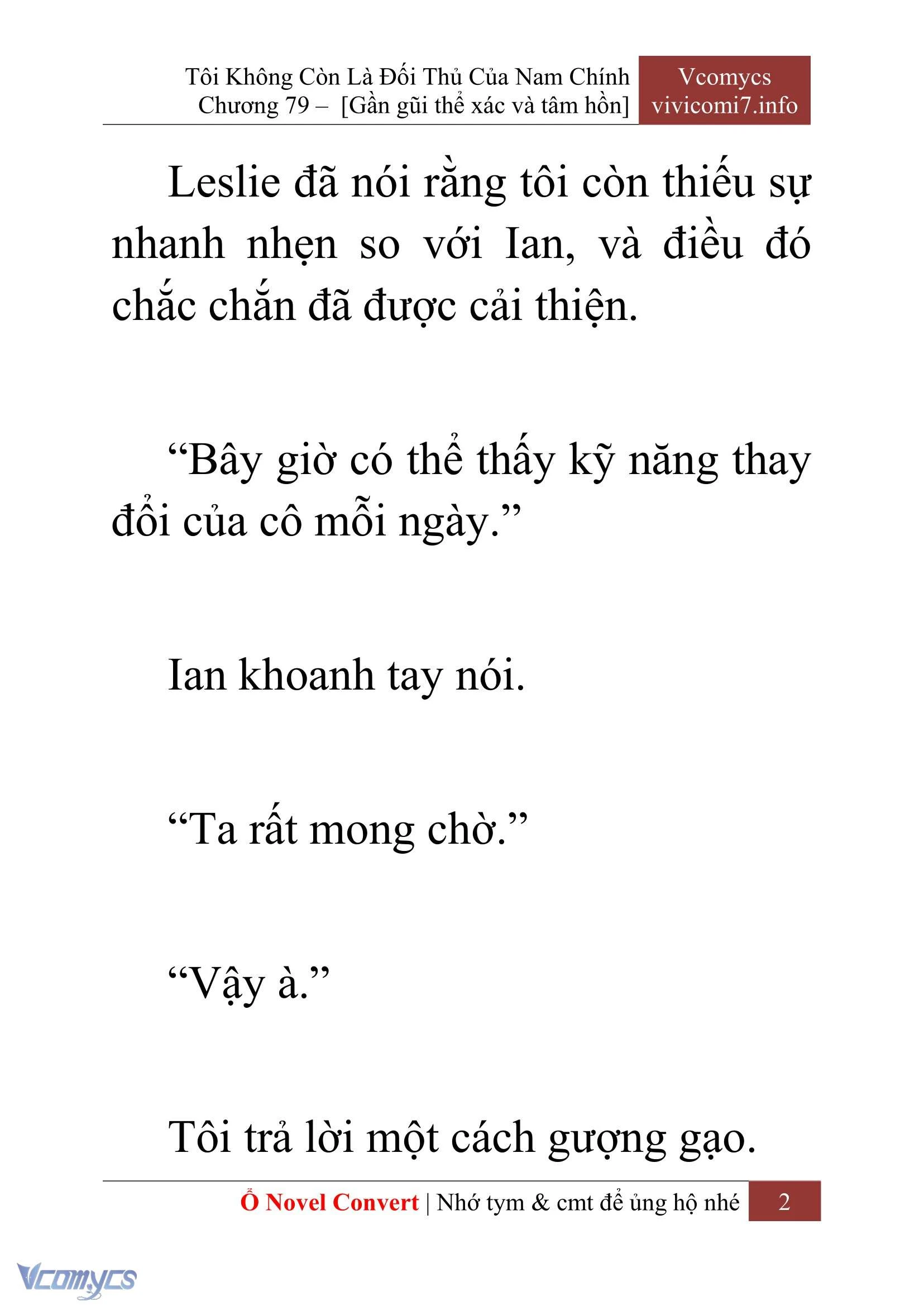 [Novel] Tôi Không Còn Là Đối Thủ Của Nam Chính Chapter  79 - 4