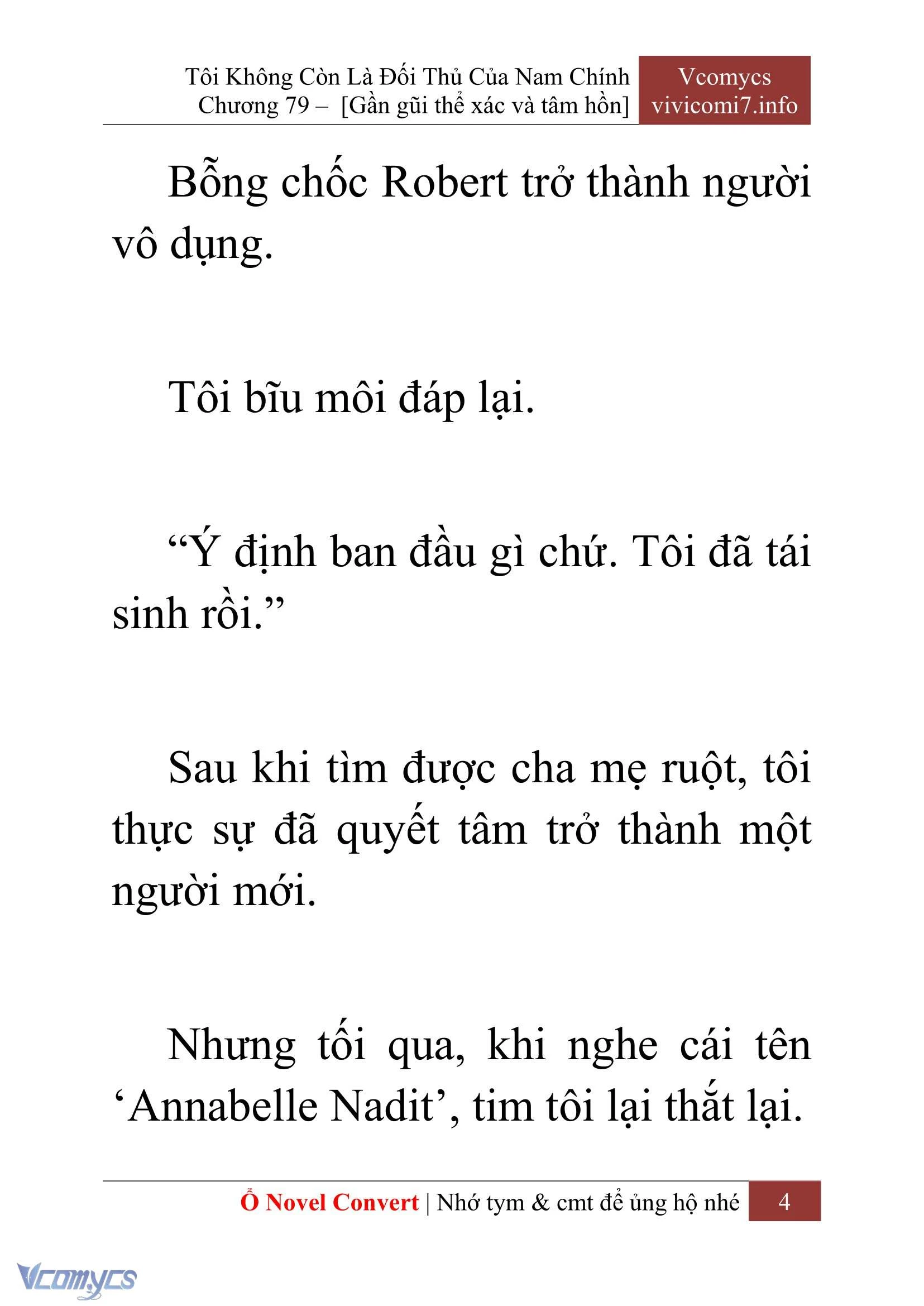 [Novel] Tôi Không Còn Là Đối Thủ Của Nam Chính Chapter  79 - 6