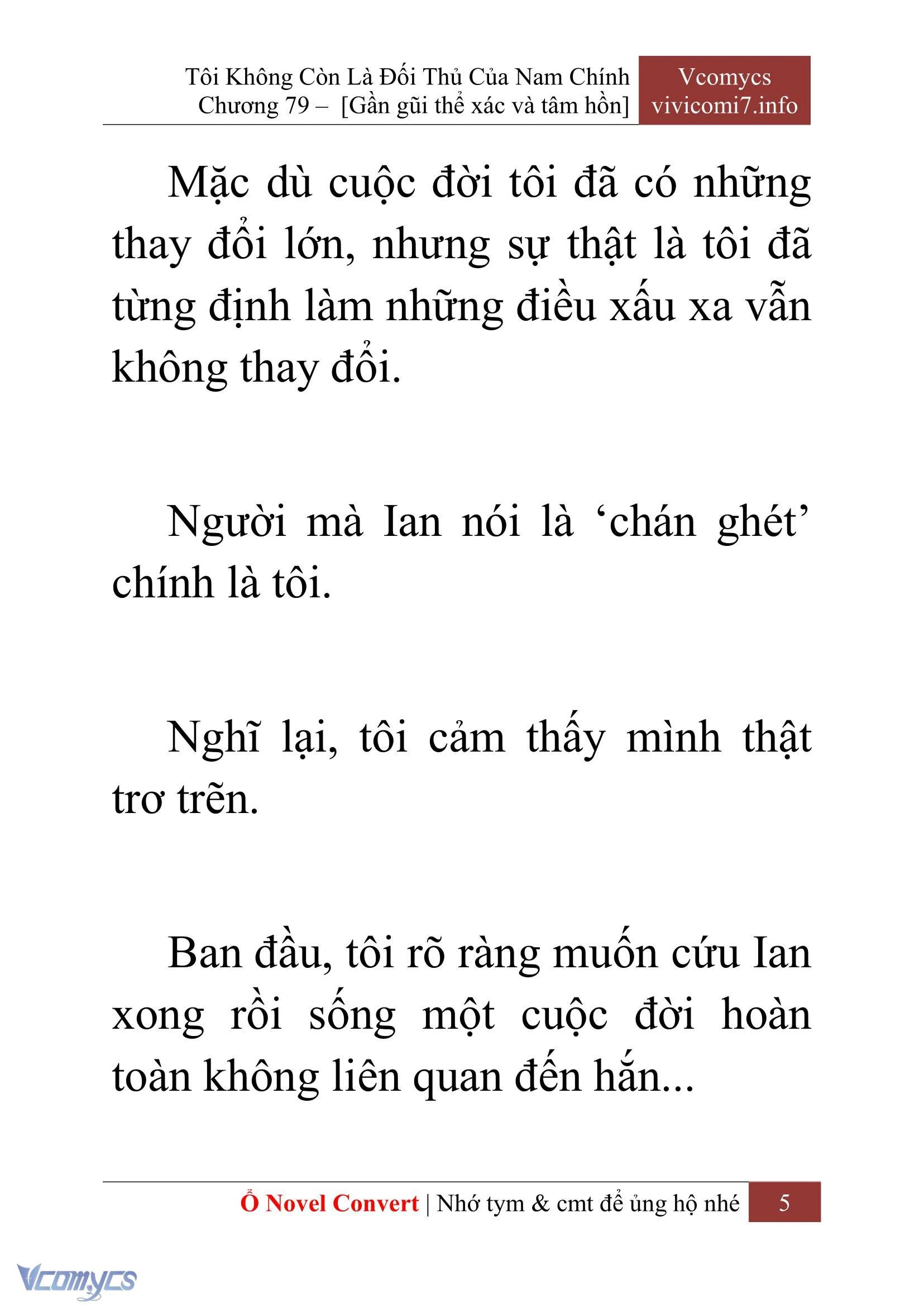 [Novel] Tôi Không Còn Là Đối Thủ Của Nam Chính Chapter  79 - 7