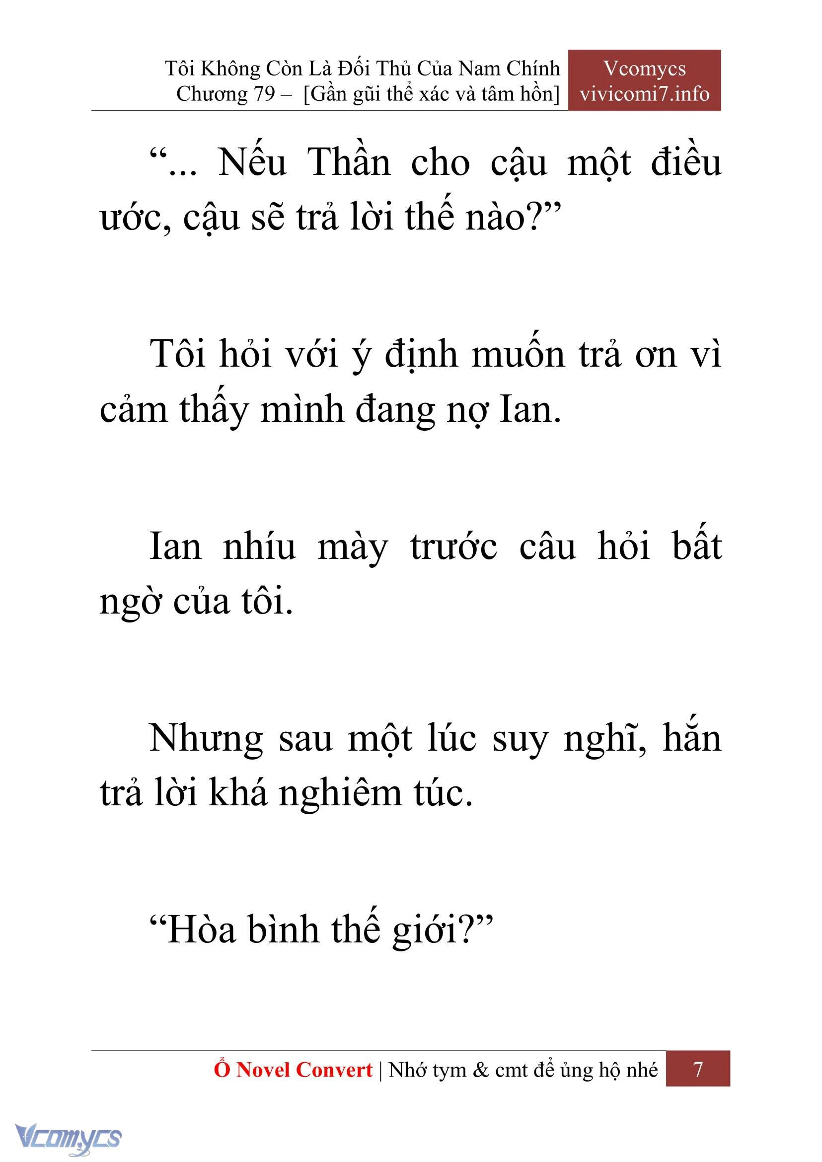 [Novel] Tôi Không Còn Là Đối Thủ Của Nam Chính Chapter  79 - 9