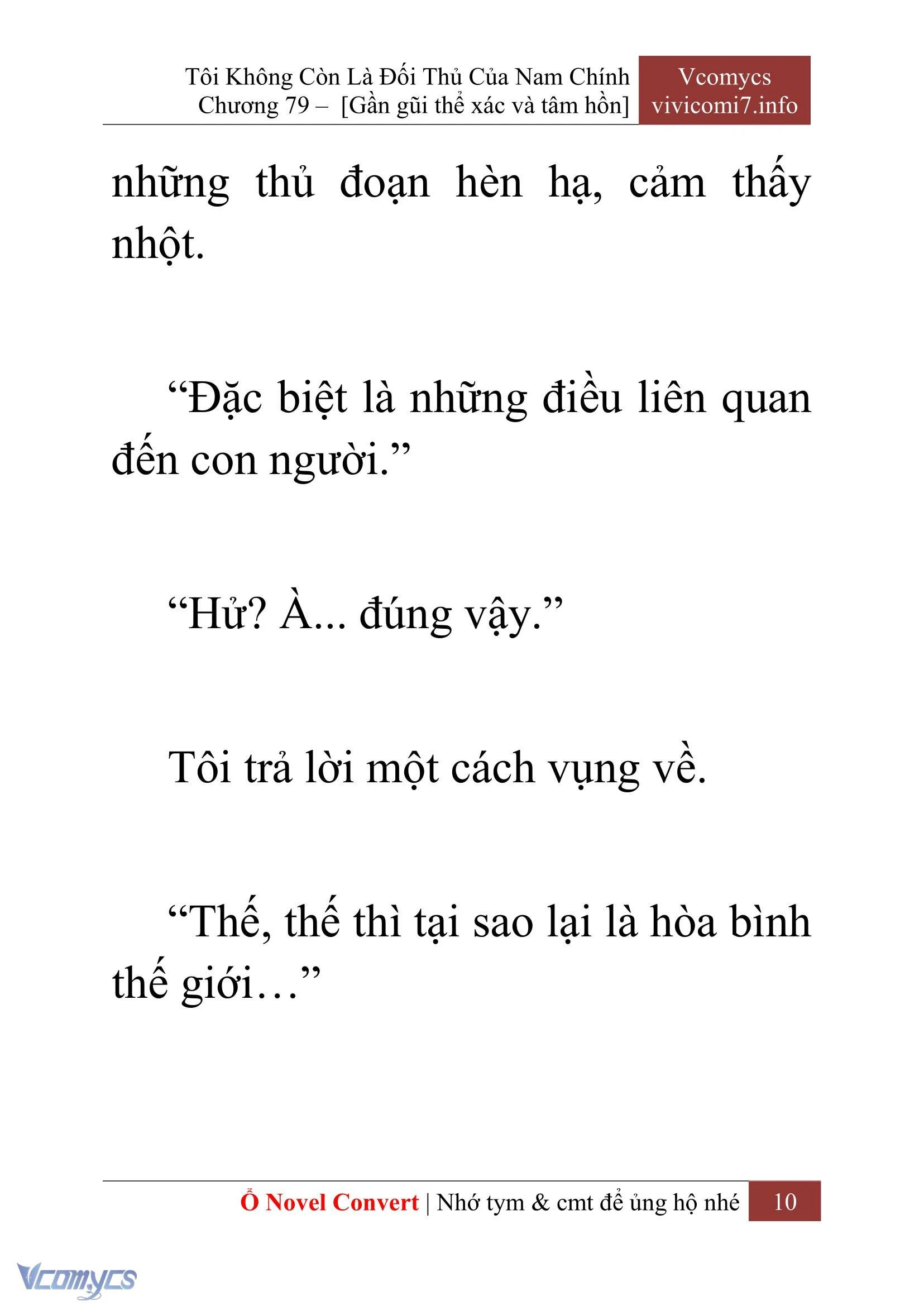[Novel] Tôi Không Còn Là Đối Thủ Của Nam Chính Chapter  79 - 12