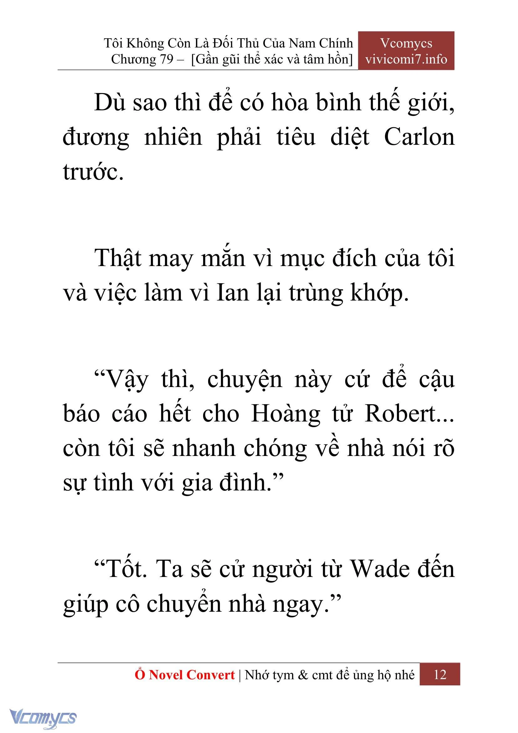 [Novel] Tôi Không Còn Là Đối Thủ Của Nam Chính Chapter  79 - 14