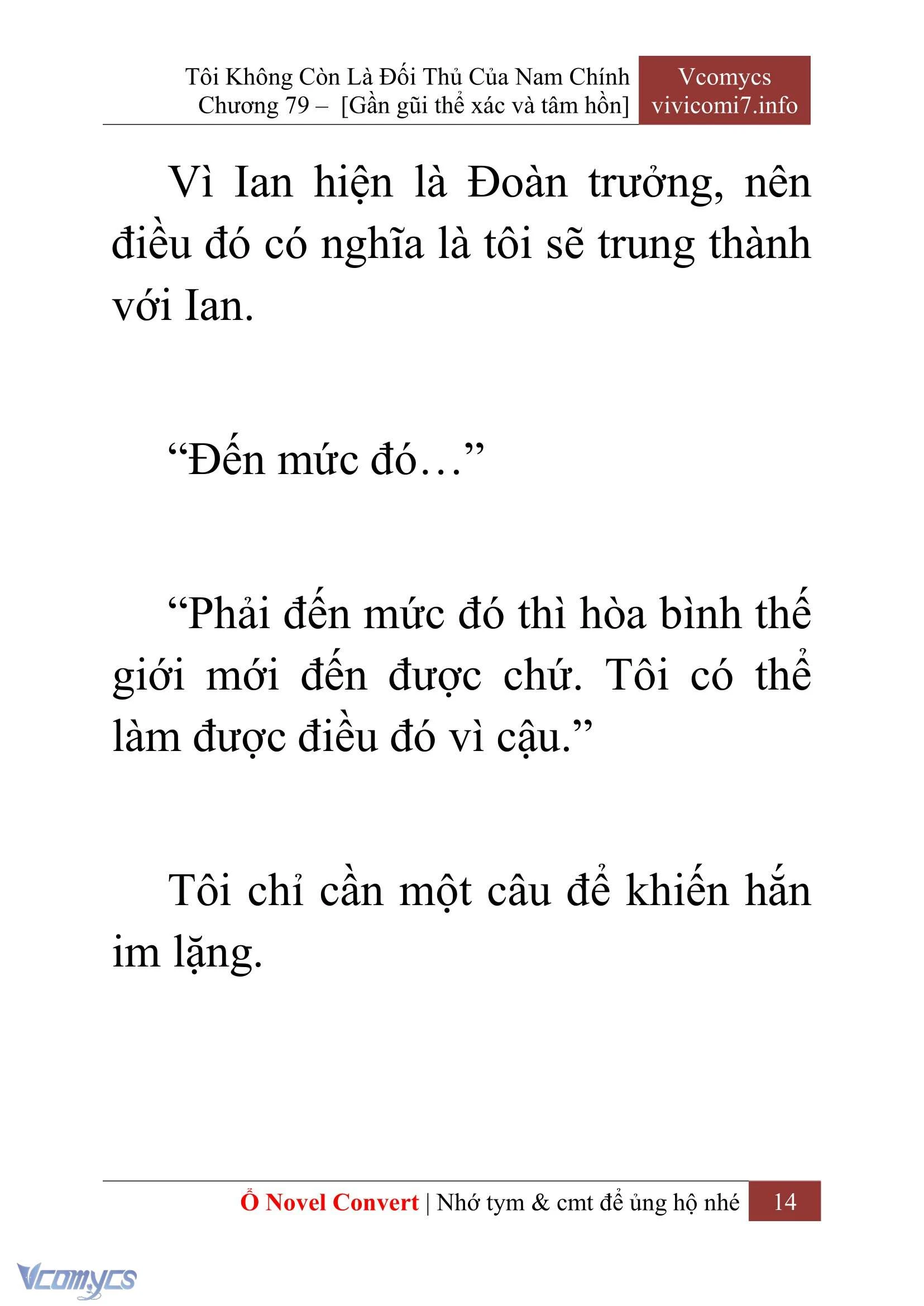 [Novel] Tôi Không Còn Là Đối Thủ Của Nam Chính Chapter  79 - 16