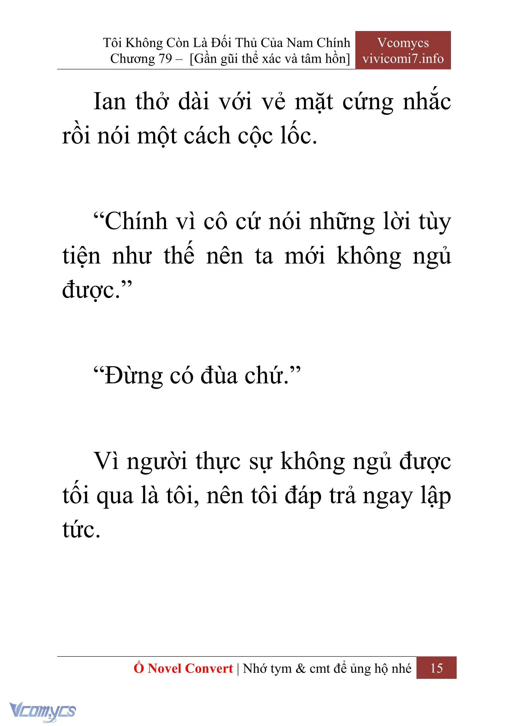 [Novel] Tôi Không Còn Là Đối Thủ Của Nam Chính Chapter  79 - 17