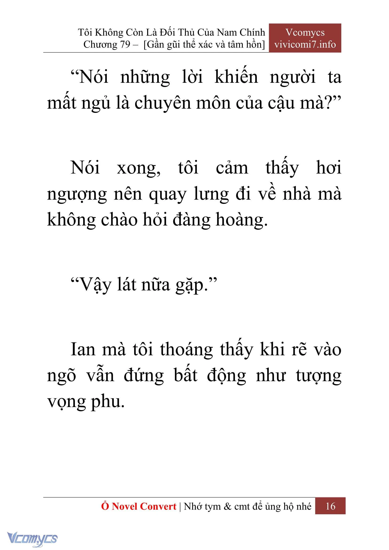 [Novel] Tôi Không Còn Là Đối Thủ Của Nam Chính Chapter  79 - 18
