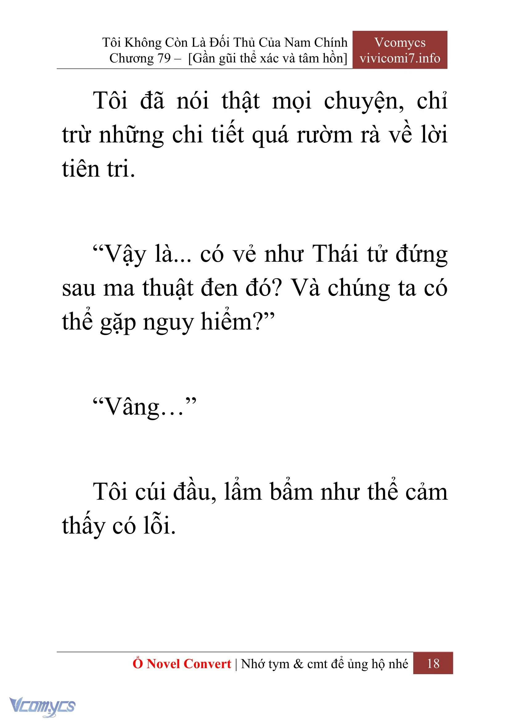 [Novel] Tôi Không Còn Là Đối Thủ Của Nam Chính Chapter  79 - 20