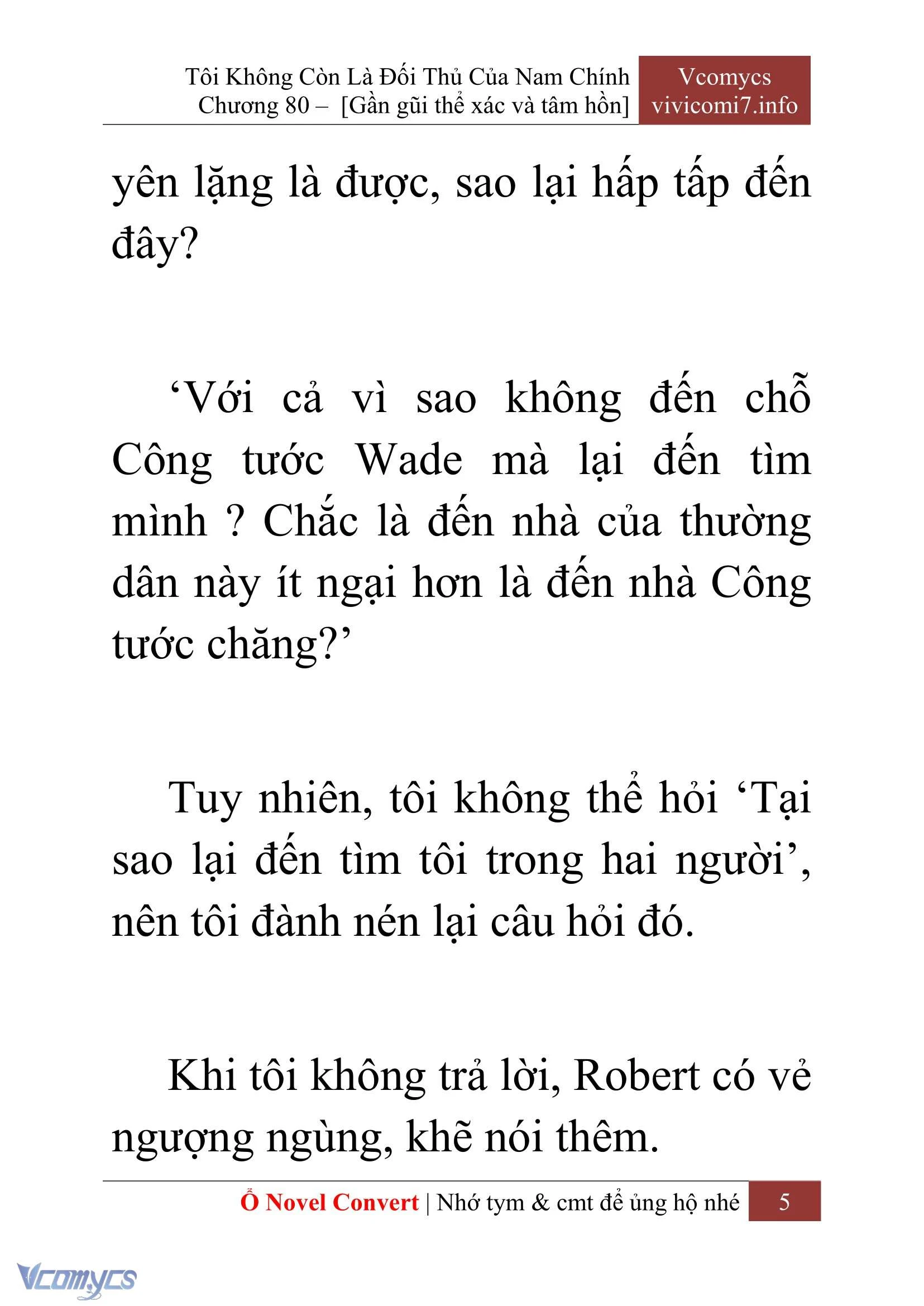 [Novel] Tôi Không Còn Là Đối Thủ Của Nam Chính Chapter  80 - 7