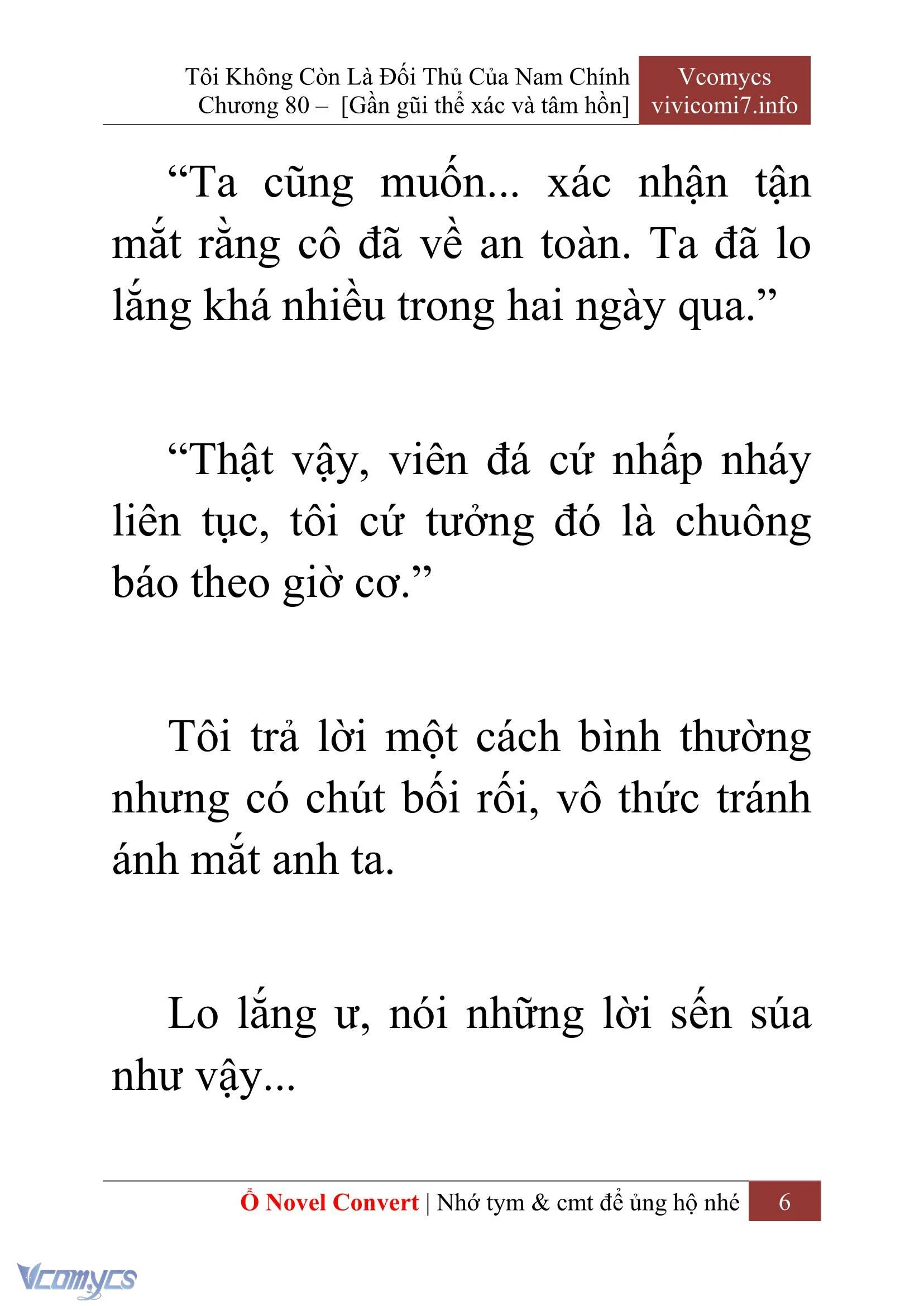 [Novel] Tôi Không Còn Là Đối Thủ Của Nam Chính Chapter  80 - 8