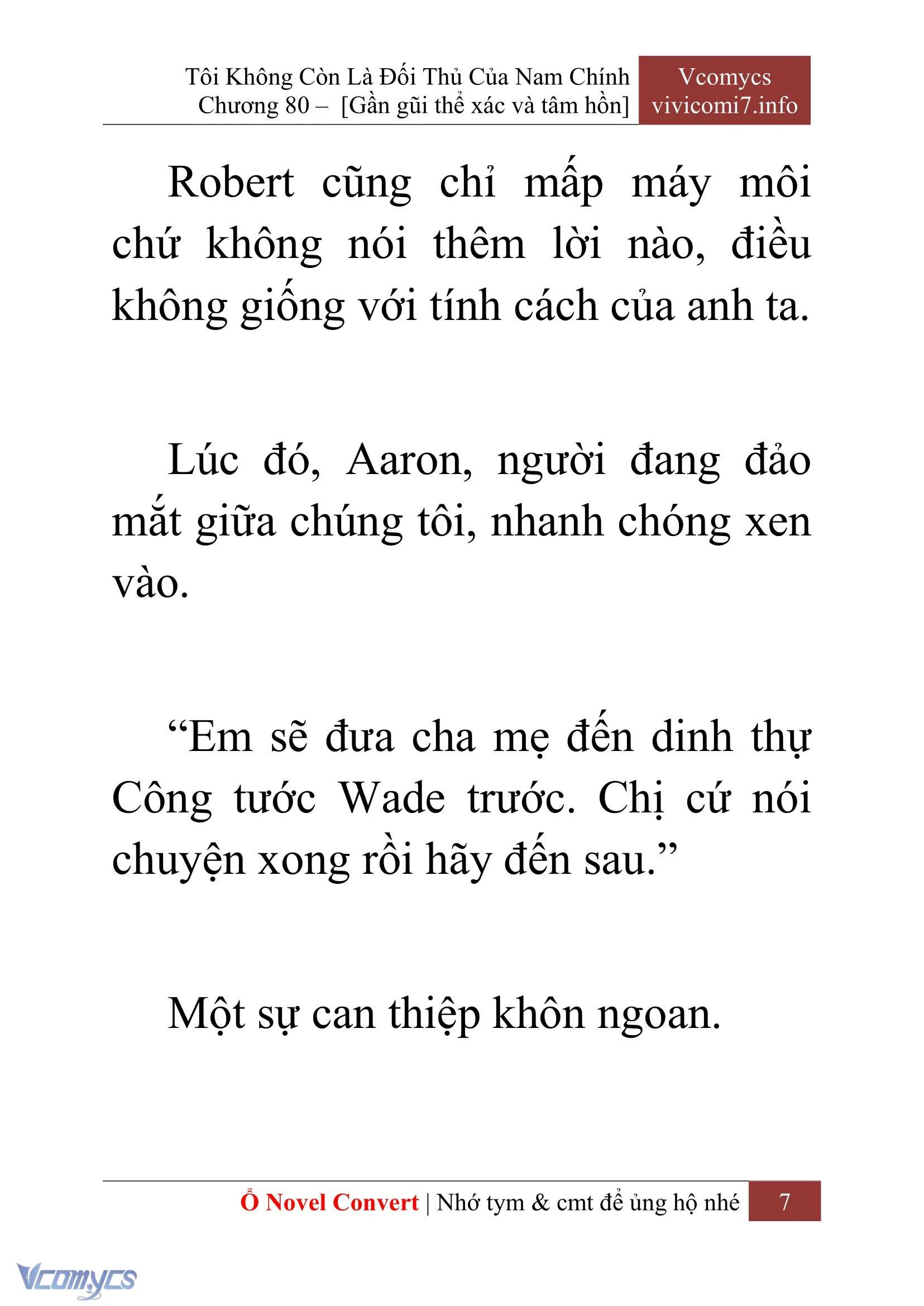 [Novel] Tôi Không Còn Là Đối Thủ Của Nam Chính Chapter  80 - 9