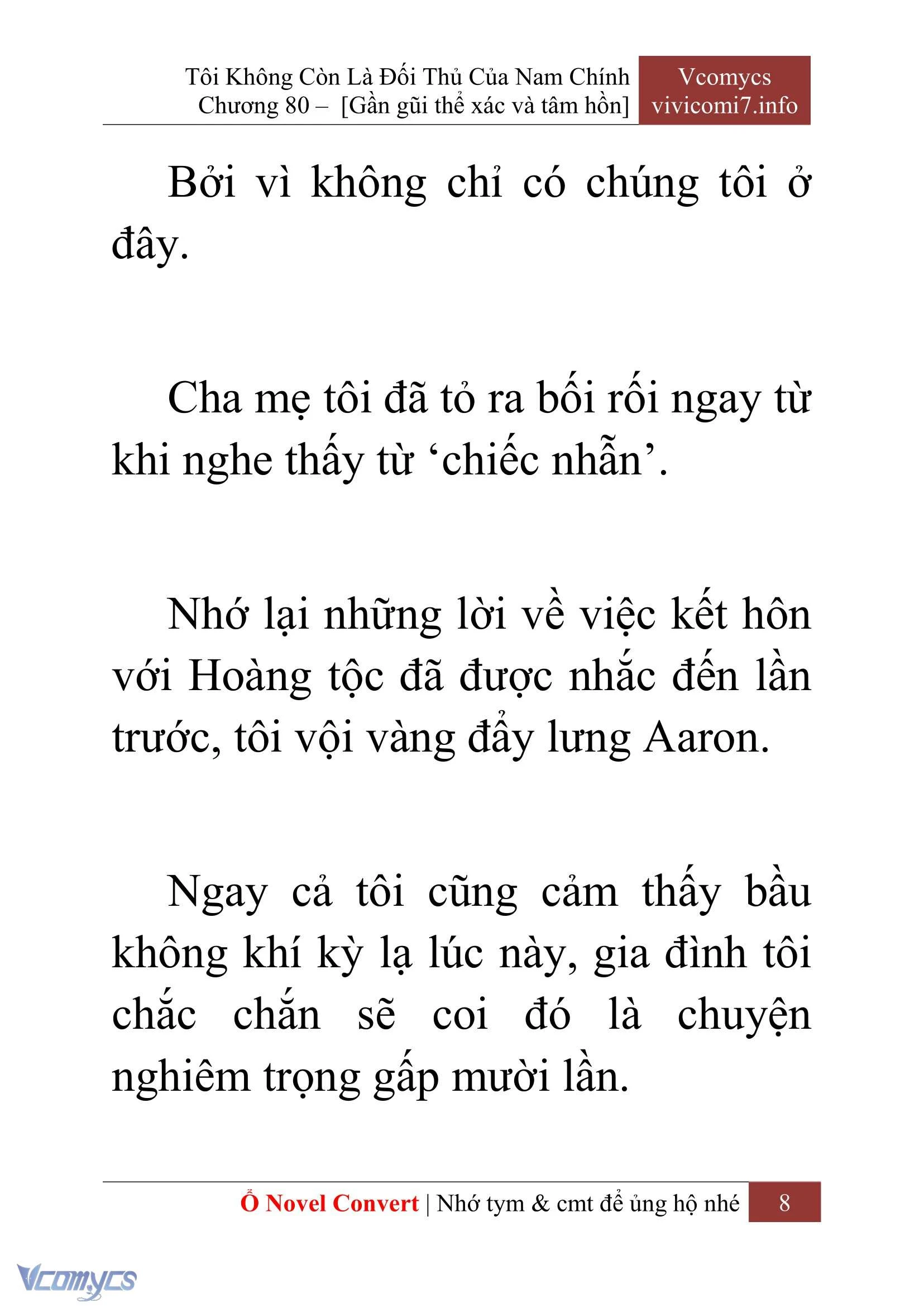 [Novel] Tôi Không Còn Là Đối Thủ Của Nam Chính Chapter  80 - 10
