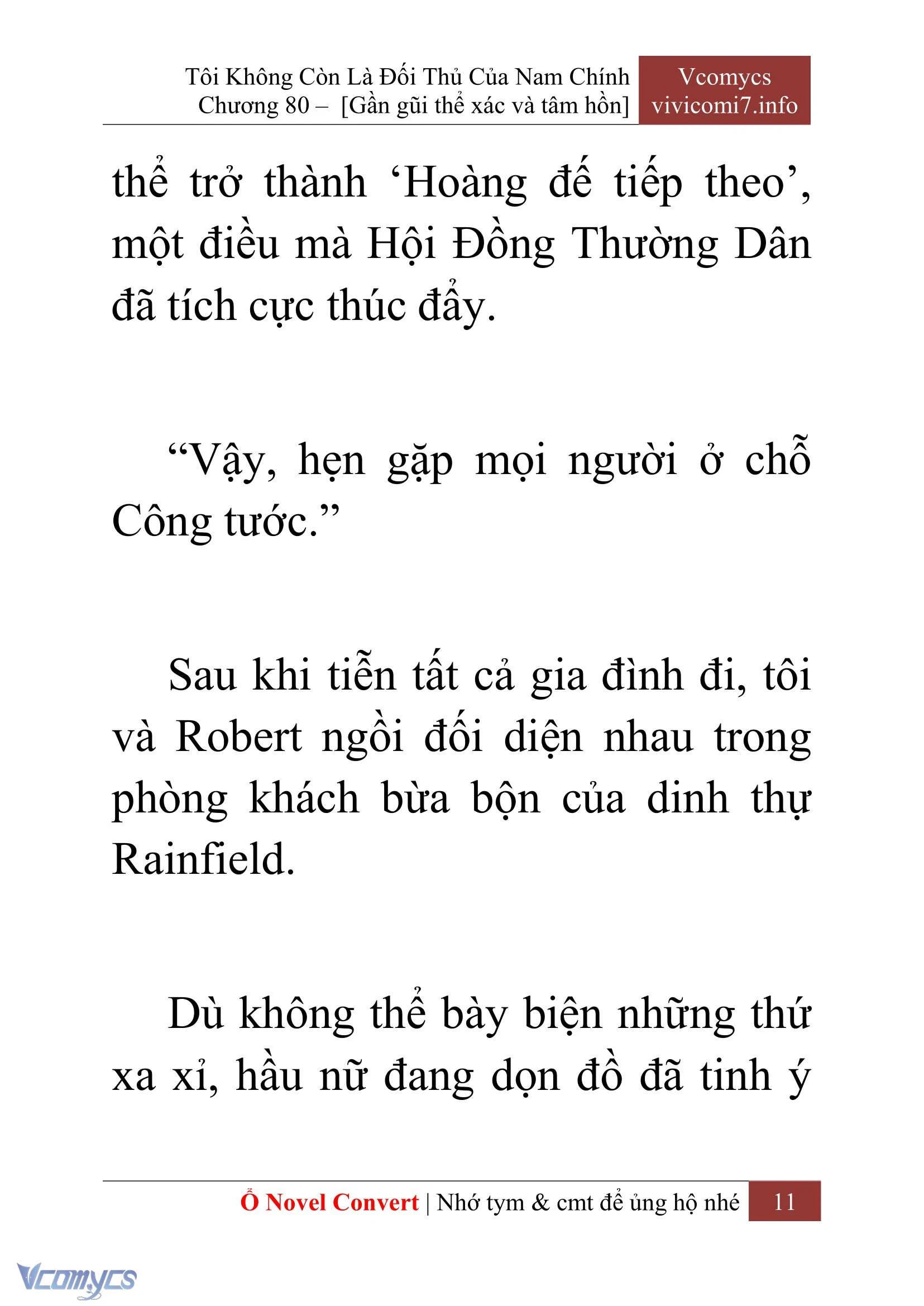 [Novel] Tôi Không Còn Là Đối Thủ Của Nam Chính Chapter  80 - 13