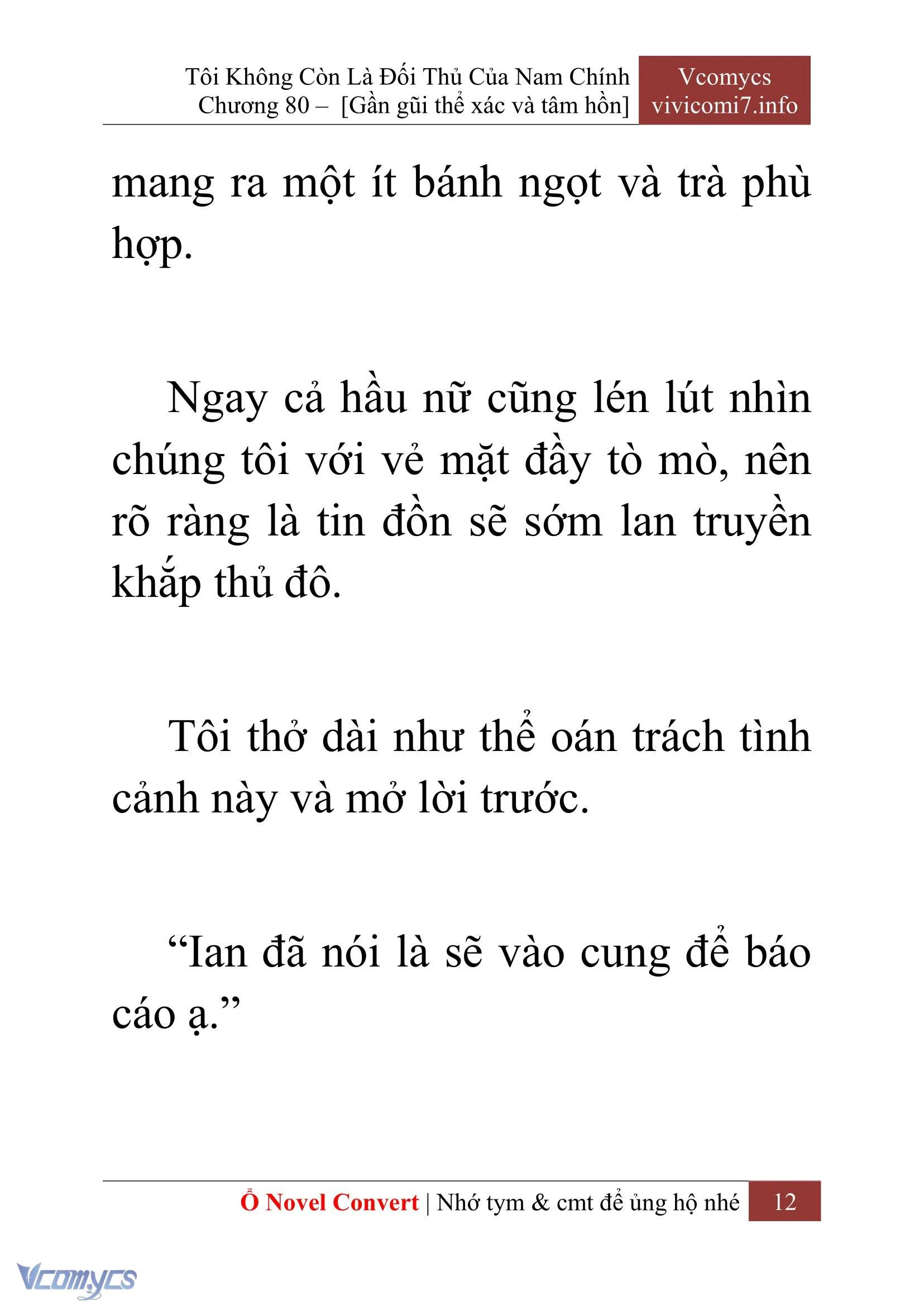 [Novel] Tôi Không Còn Là Đối Thủ Của Nam Chính Chapter  80 - 14