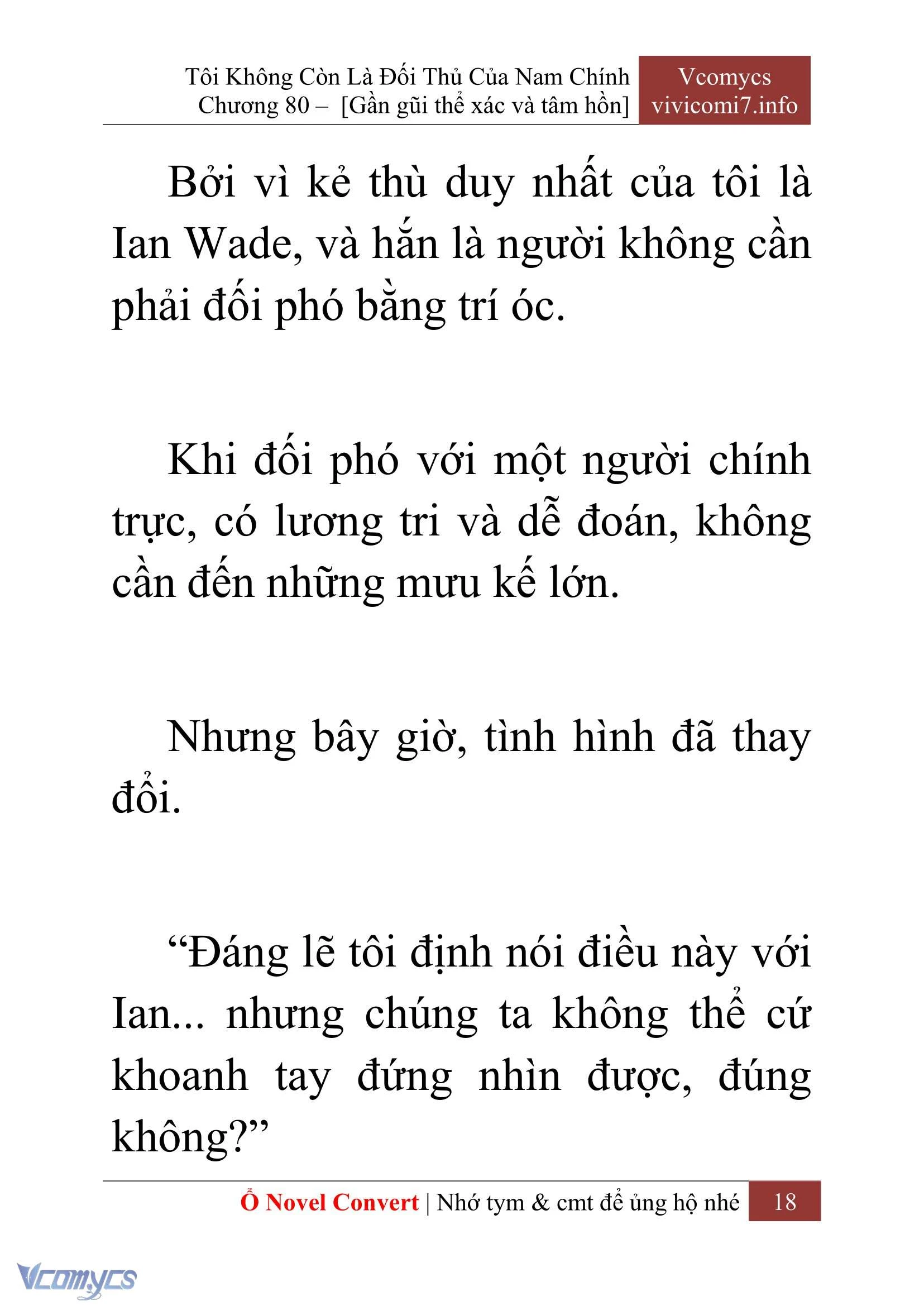 [Novel] Tôi Không Còn Là Đối Thủ Của Nam Chính Chapter  80 - 20