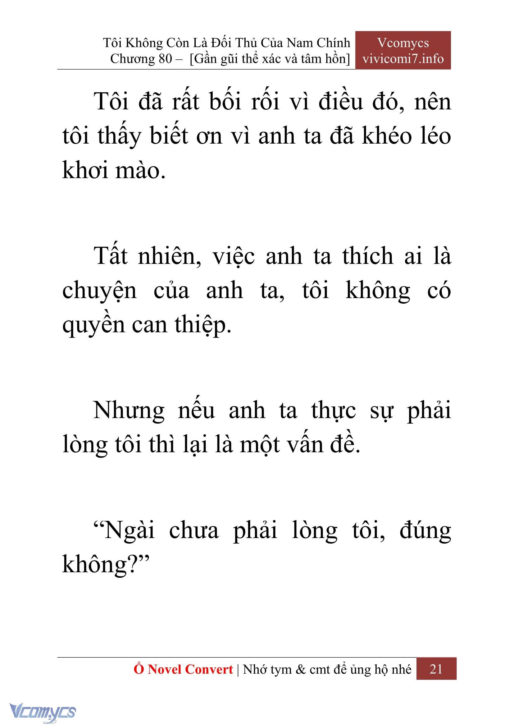 [Novel] Tôi Không Còn Là Đối Thủ Của Nam Chính Chapter  80 - 23