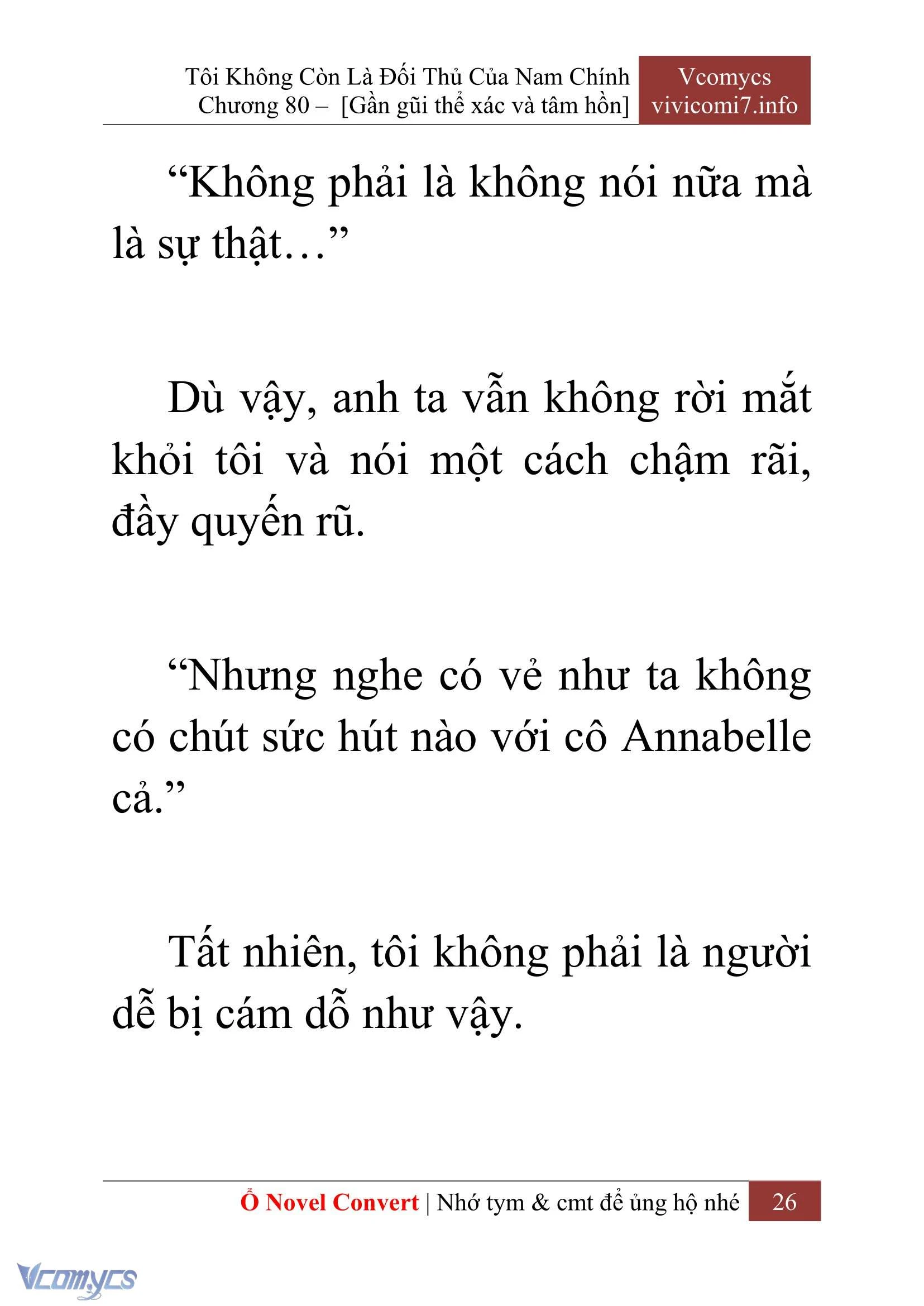 [Novel] Tôi Không Còn Là Đối Thủ Của Nam Chính Chapter  80 - 28