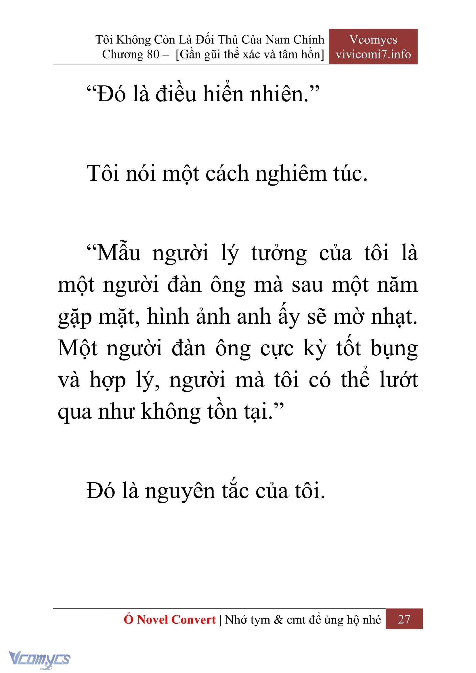 [Novel] Tôi Không Còn Là Đối Thủ Của Nam Chính Chapter  80 - 29