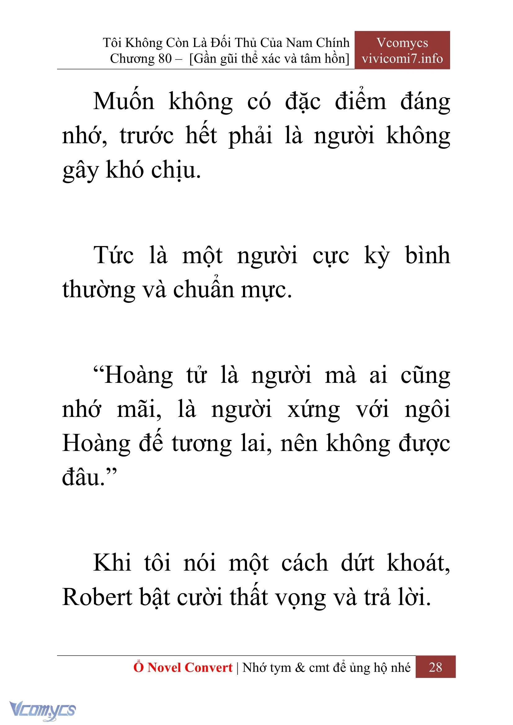 [Novel] Tôi Không Còn Là Đối Thủ Của Nam Chính Chapter  80 - 30
