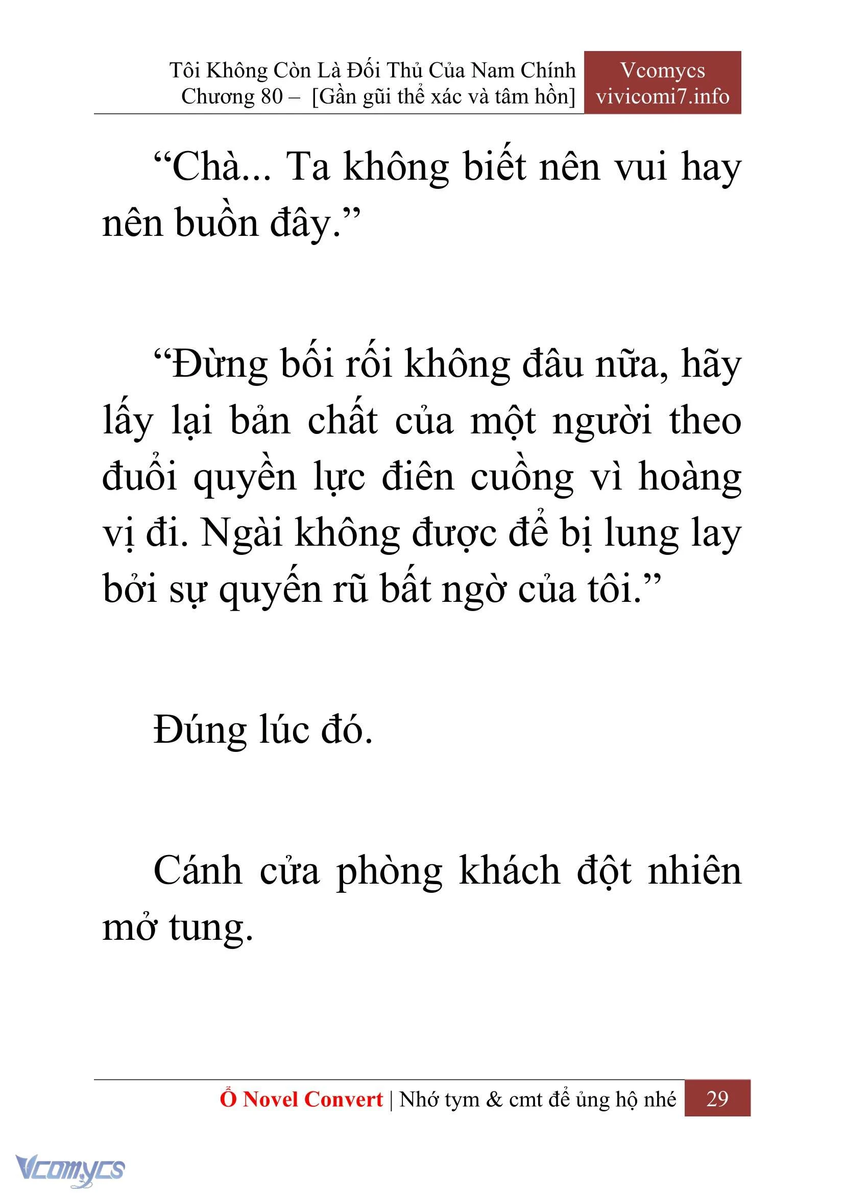 [Novel] Tôi Không Còn Là Đối Thủ Của Nam Chính Chapter  80 - 31