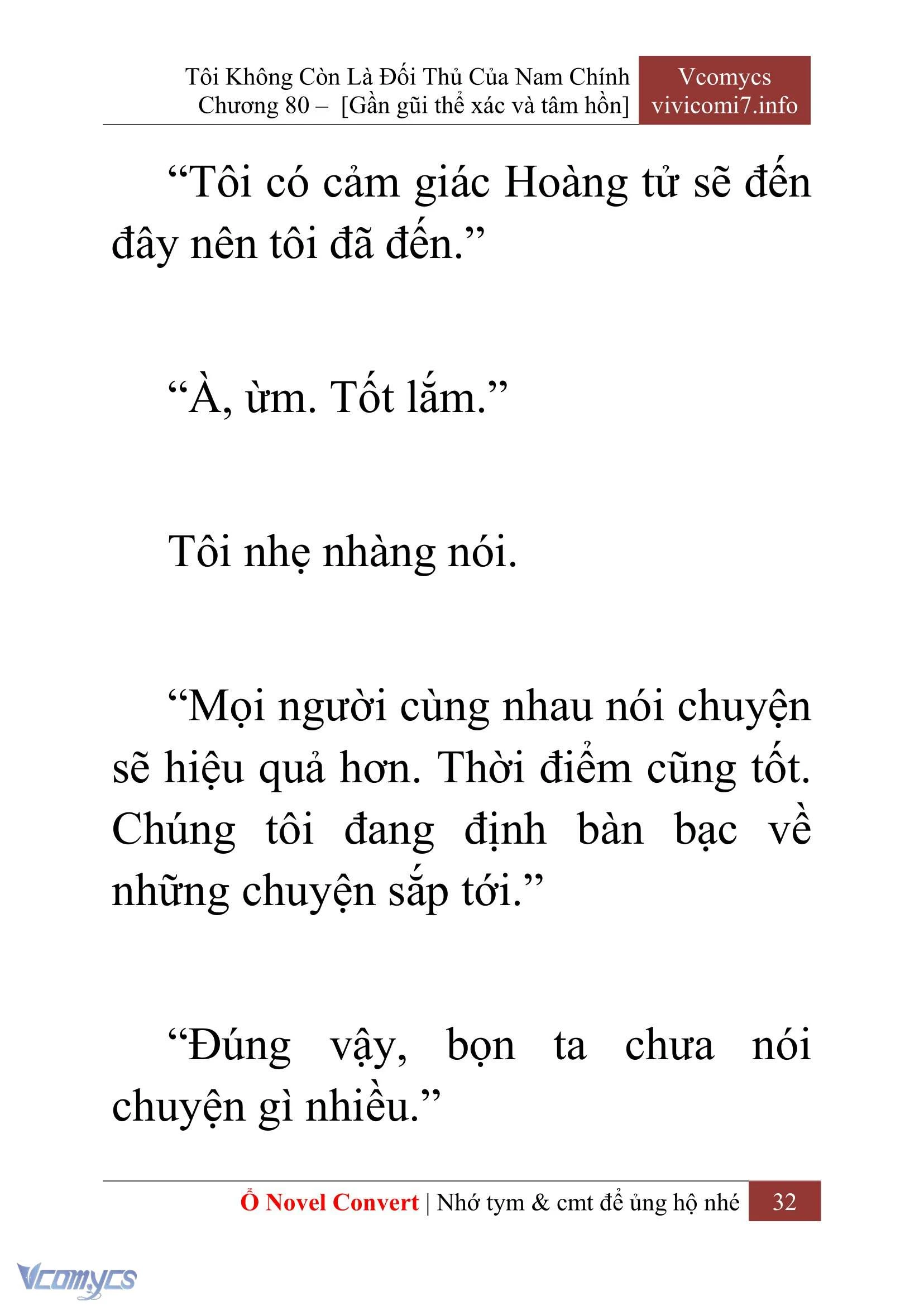 [Novel] Tôi Không Còn Là Đối Thủ Của Nam Chính Chapter  80 - 34