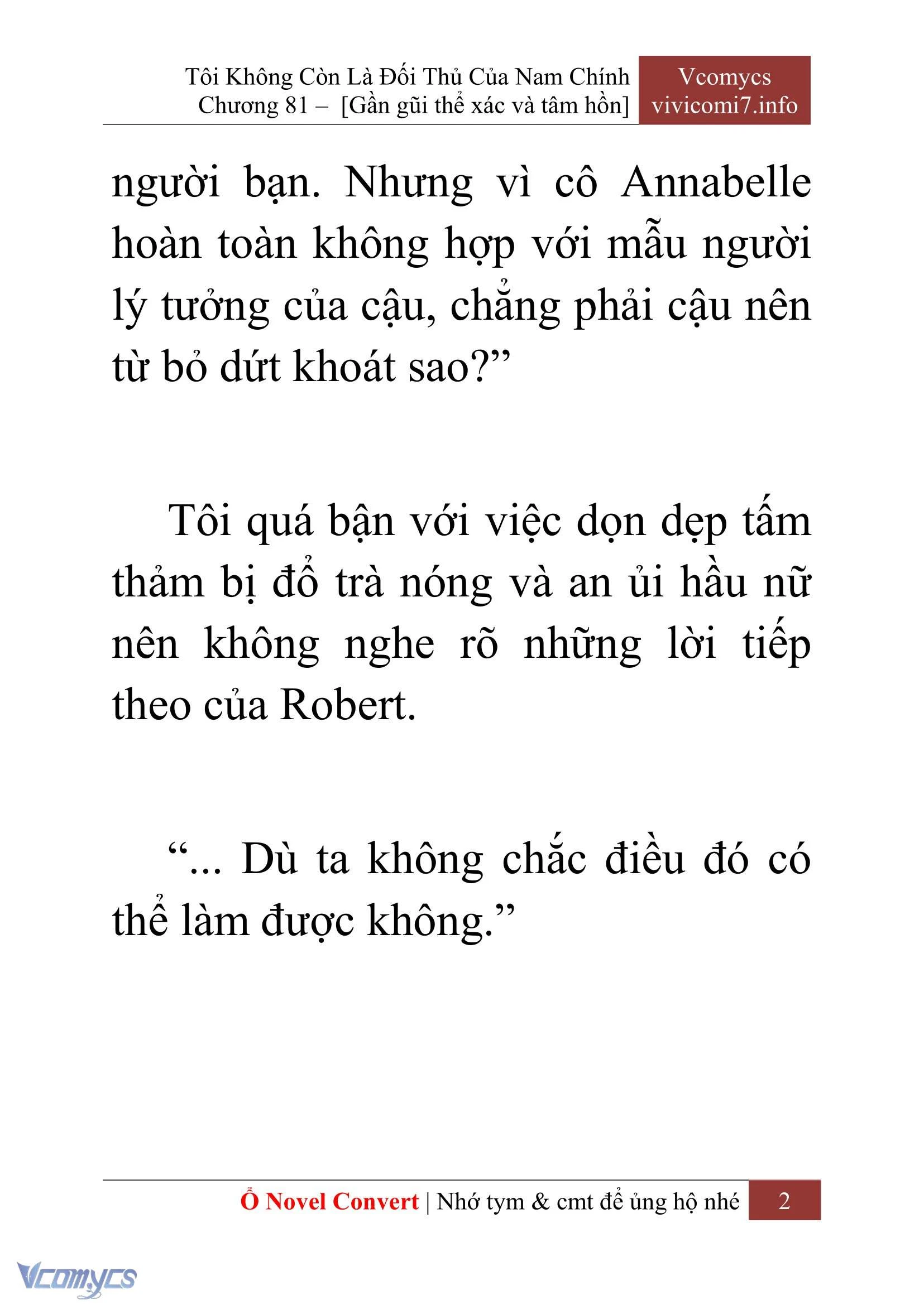 [Novel] Tôi Không Còn Là Đối Thủ Của Nam Chính Chapter  81 - 4