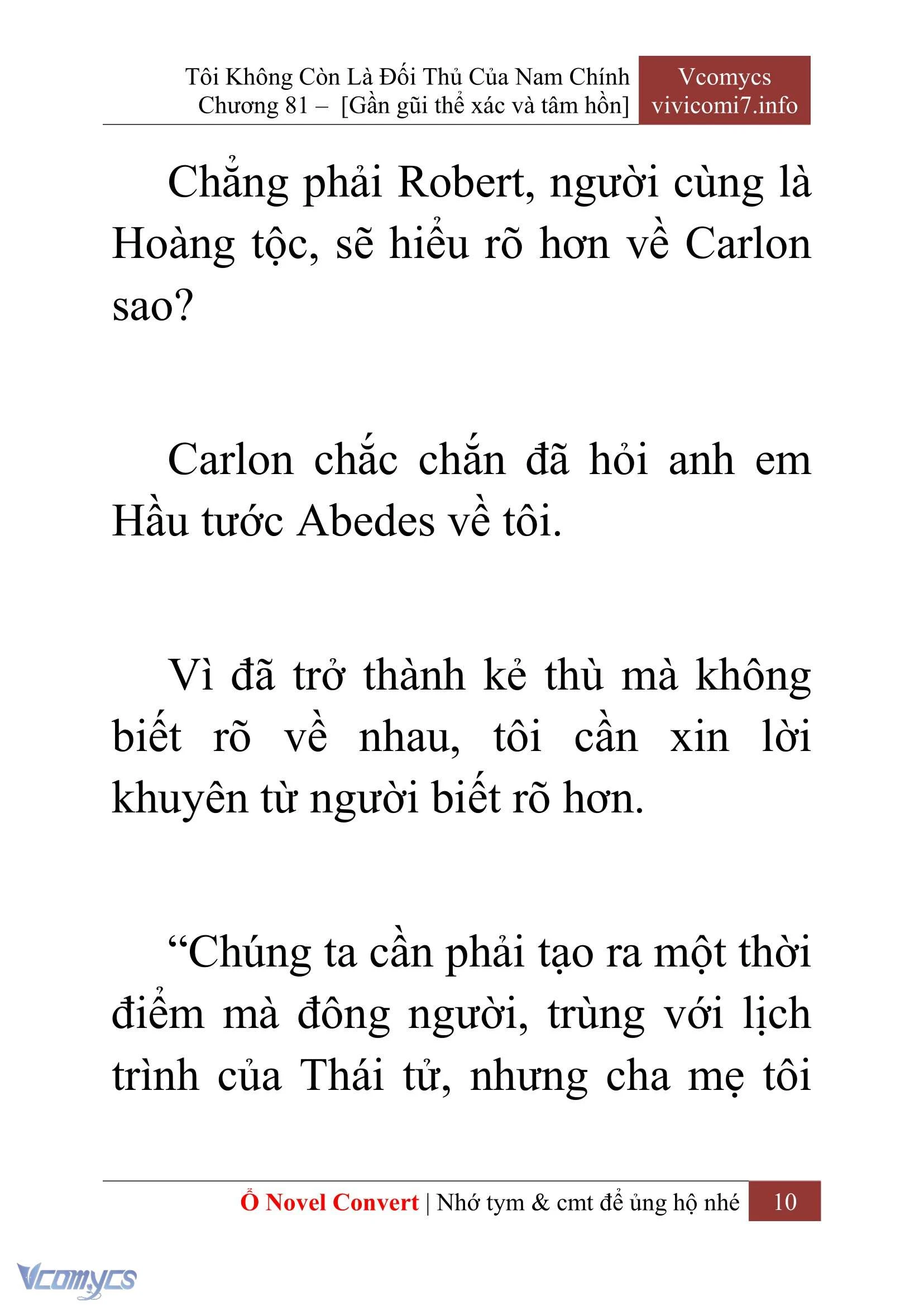 [Novel] Tôi Không Còn Là Đối Thủ Của Nam Chính Chapter  81 - 12