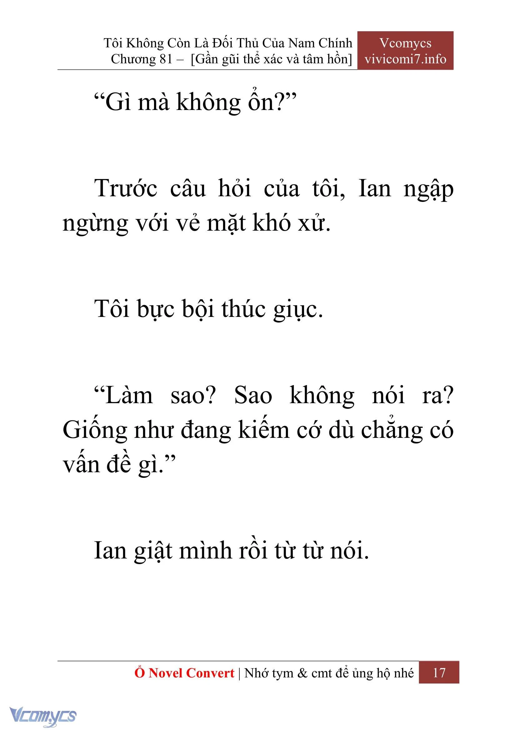 [Novel] Tôi Không Còn Là Đối Thủ Của Nam Chính Chapter  81 - 19