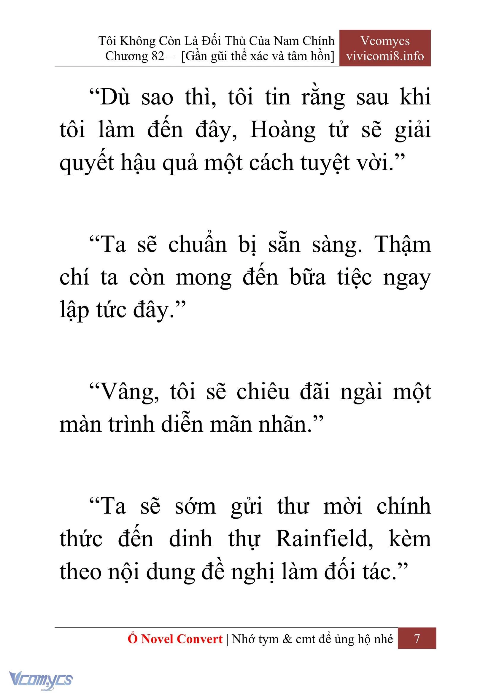 [Novel] Tôi Không Còn Là Đối Thủ Của Nam Chính Chapter  82 - 9