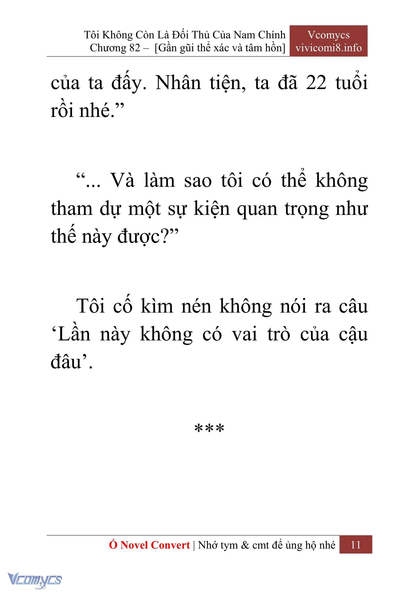 [Novel] Tôi Không Còn Là Đối Thủ Của Nam Chính Chapter  82 - 13