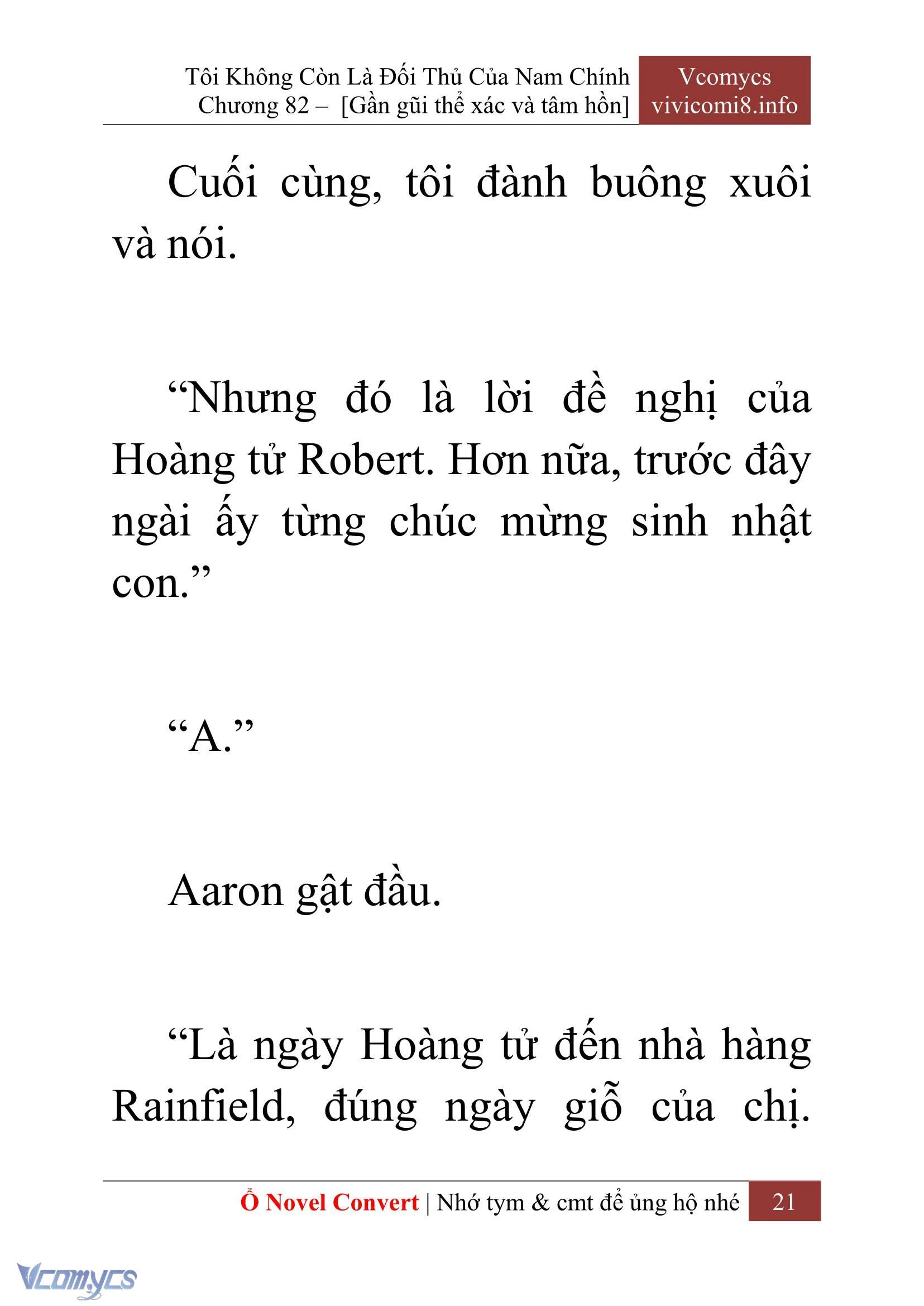 [Novel] Tôi Không Còn Là Đối Thủ Của Nam Chính Chapter  82 - 23