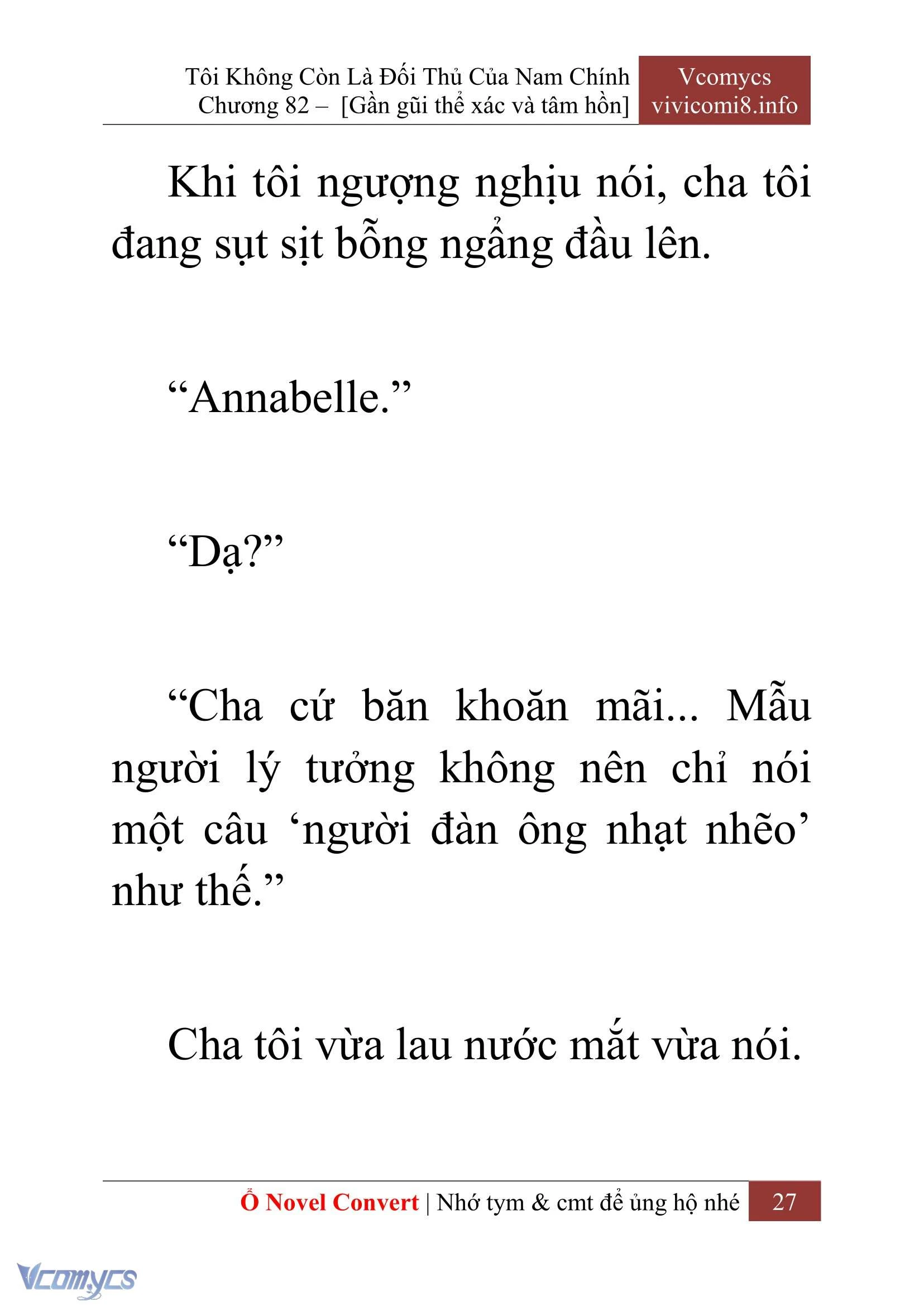[Novel] Tôi Không Còn Là Đối Thủ Của Nam Chính Chapter  82 - 29