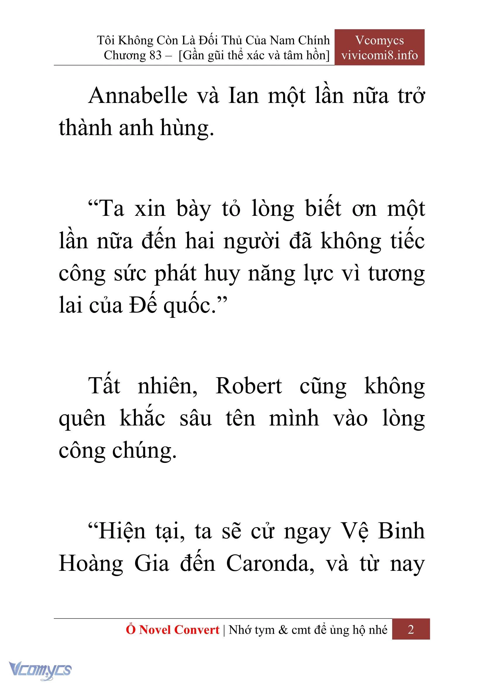 [Novel] Tôi Không Còn Là Đối Thủ Của Nam Chính Chapter  83 - 4