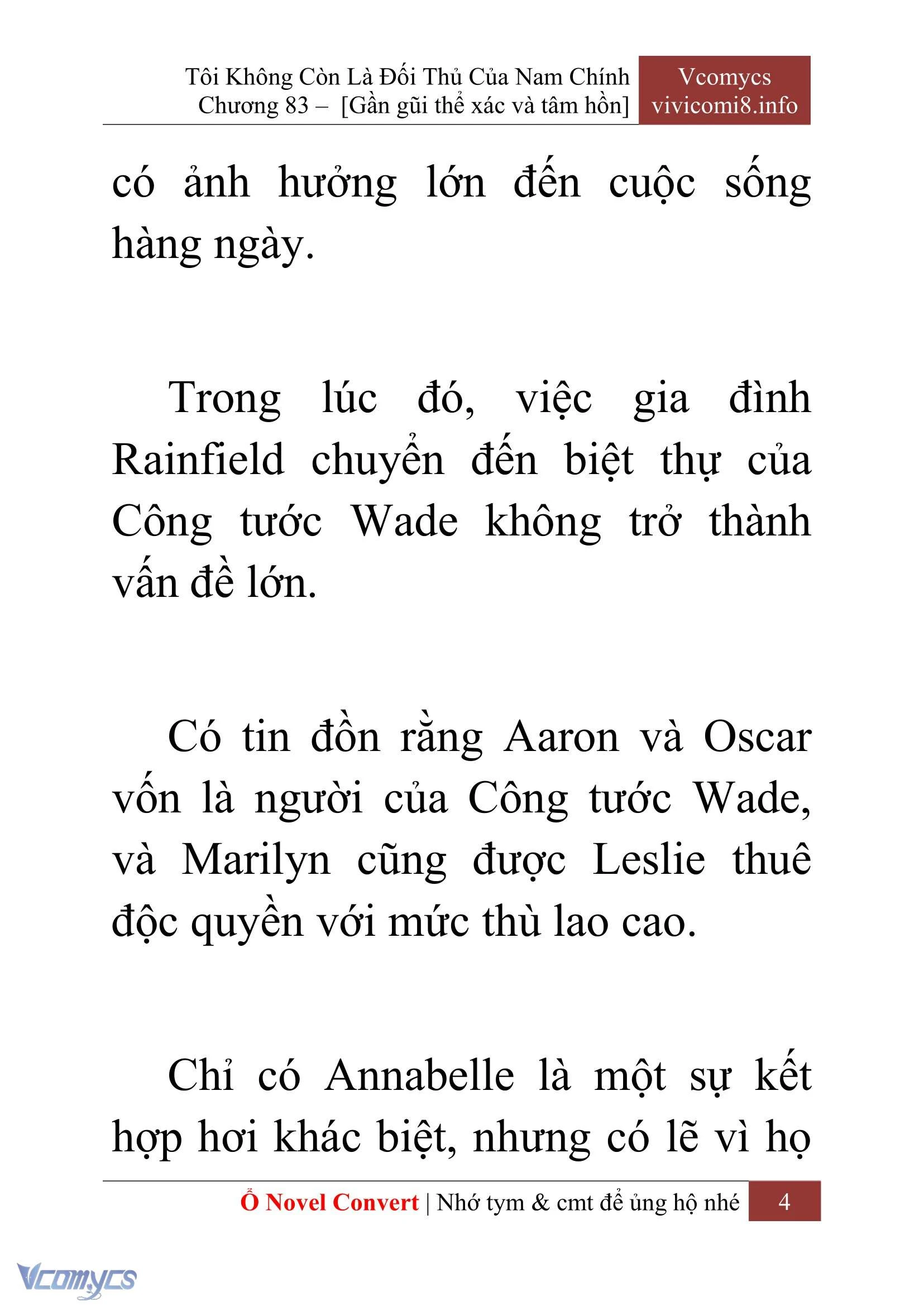 [Novel] Tôi Không Còn Là Đối Thủ Của Nam Chính Chapter  83 - 6