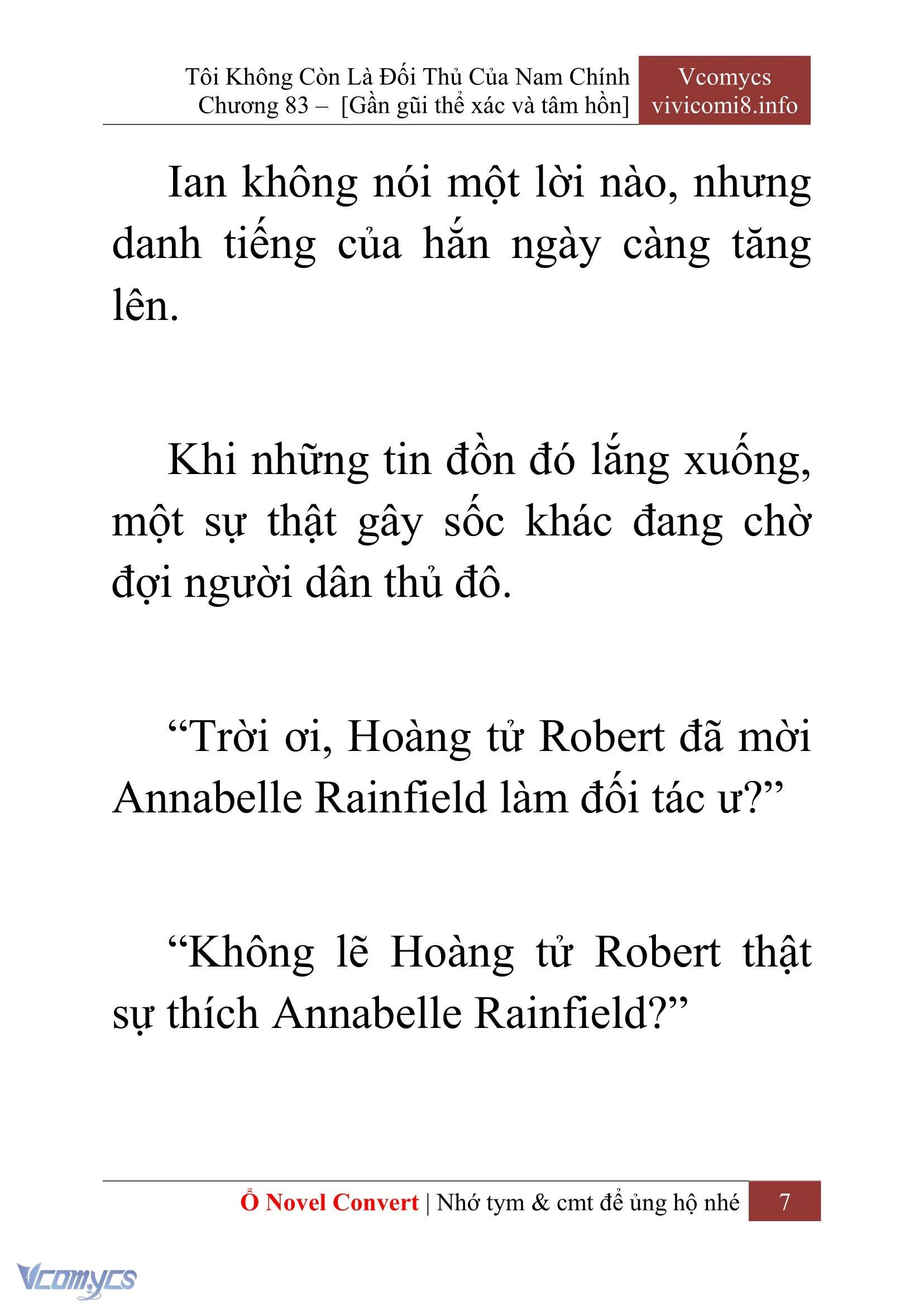 [Novel] Tôi Không Còn Là Đối Thủ Của Nam Chính Chapter  83 - 9