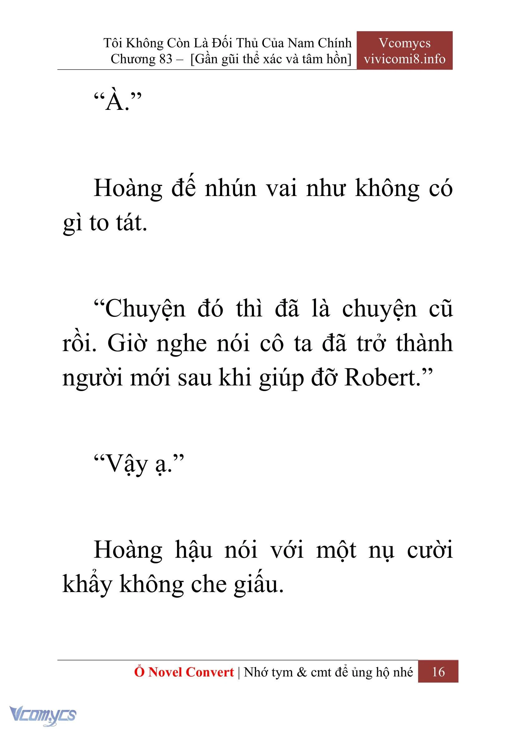 [Novel] Tôi Không Còn Là Đối Thủ Của Nam Chính Chapter  83 - 18