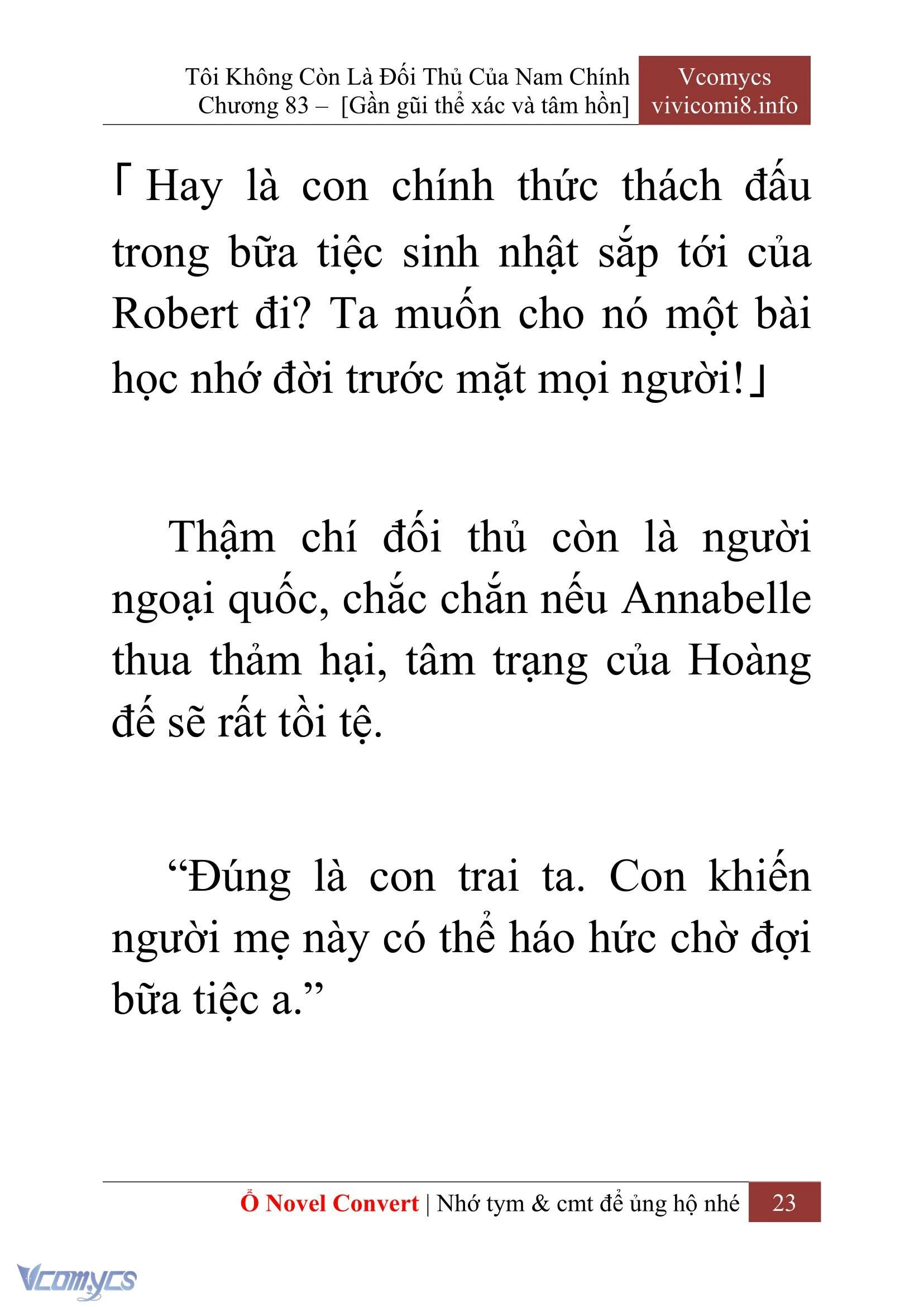 [Novel] Tôi Không Còn Là Đối Thủ Của Nam Chính Chapter  83 - 25