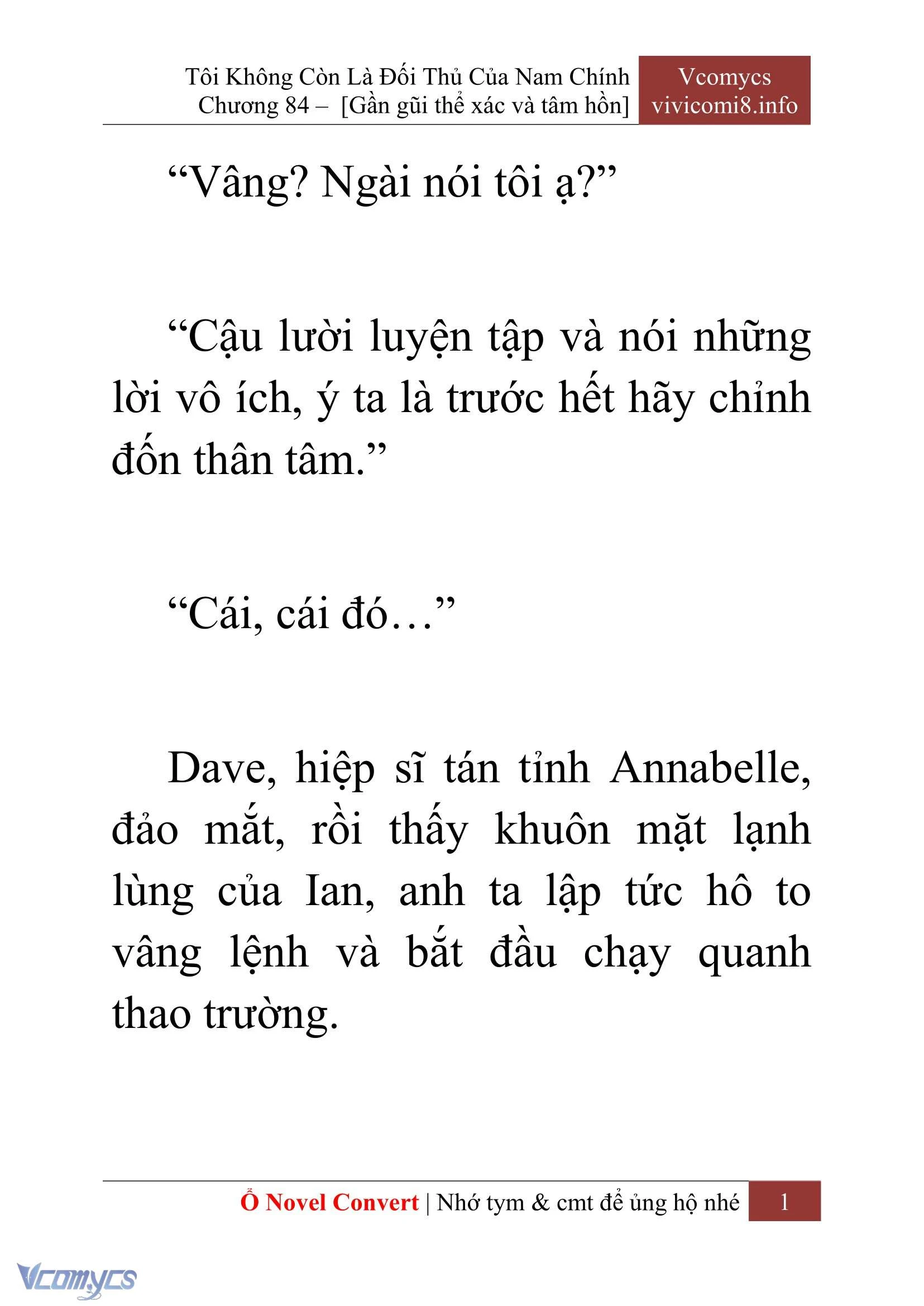 [Novel] Tôi Không Còn Là Đối Thủ Của Nam Chính Chapter  84 - 3