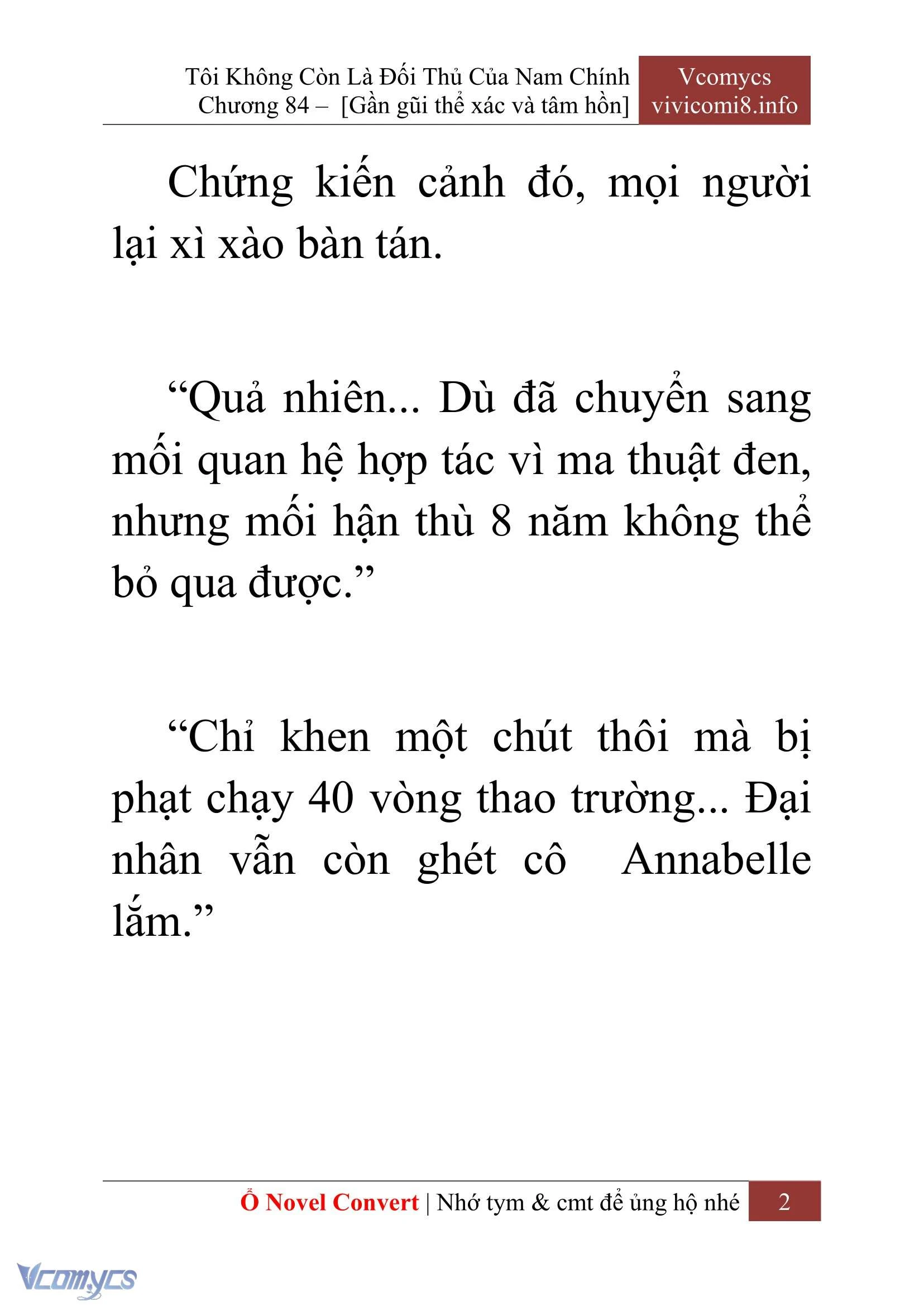 [Novel] Tôi Không Còn Là Đối Thủ Của Nam Chính Chapter  84 - 4