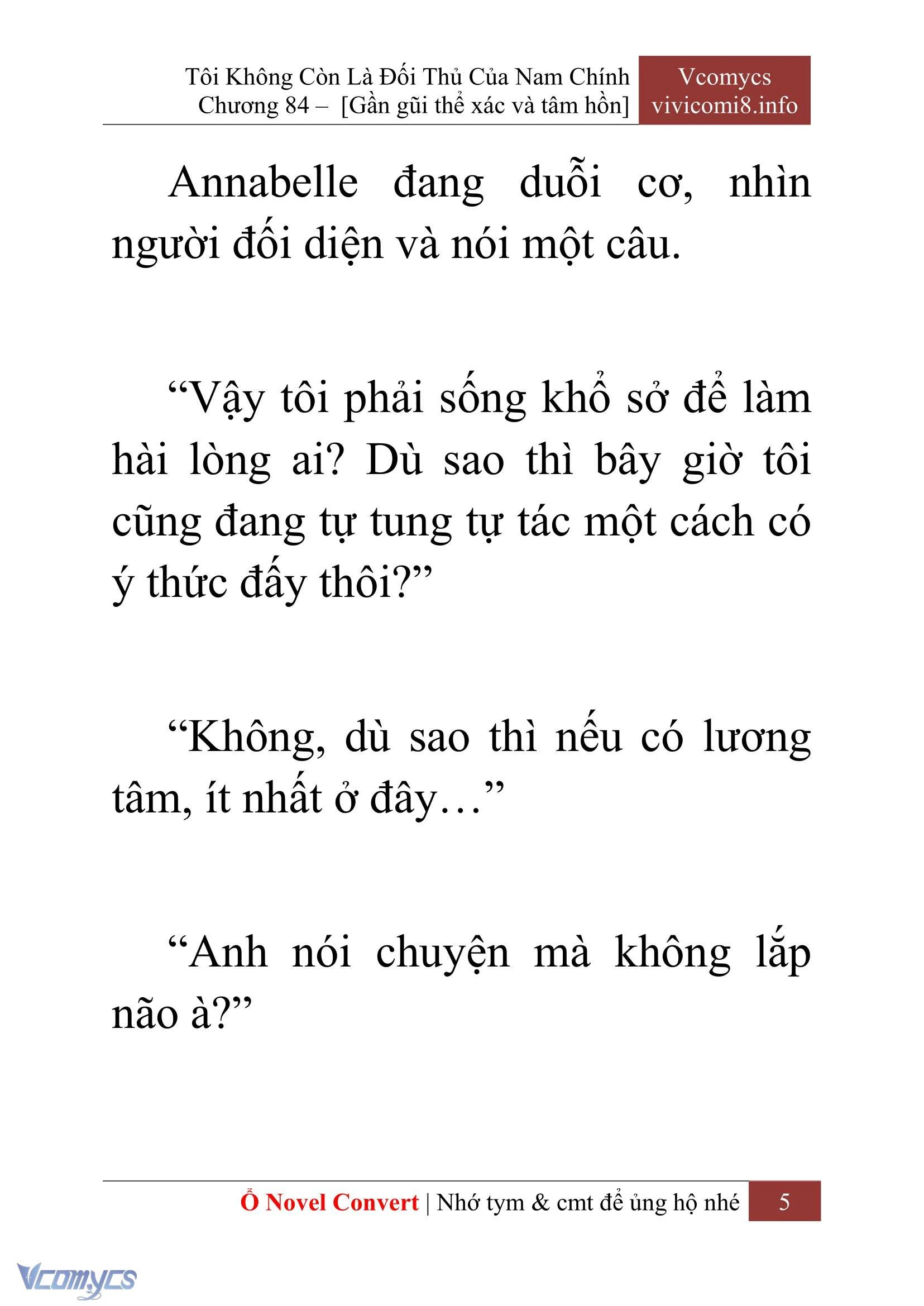 [Novel] Tôi Không Còn Là Đối Thủ Của Nam Chính Chapter  84 - 7