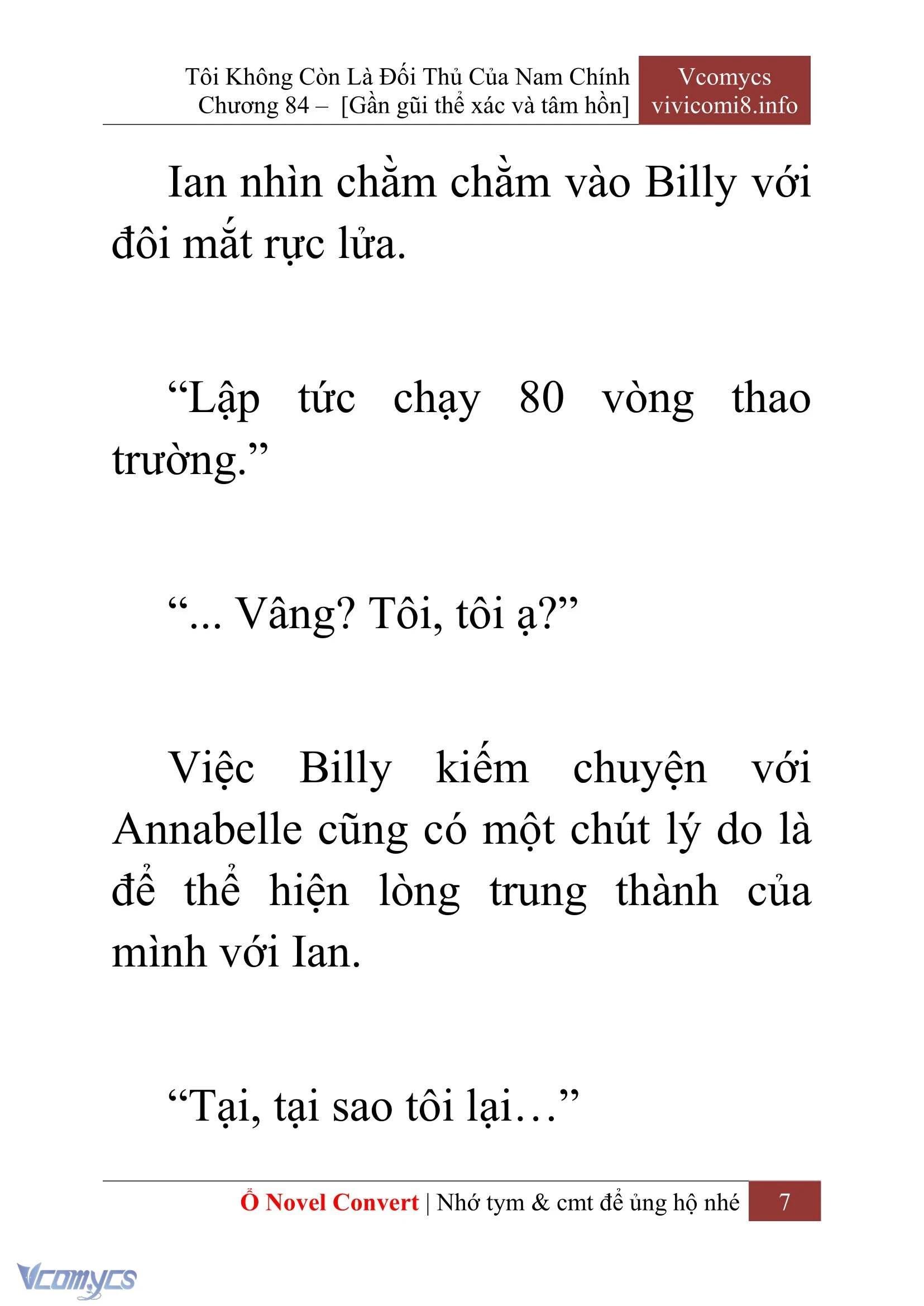 [Novel] Tôi Không Còn Là Đối Thủ Của Nam Chính Chapter  84 - 9