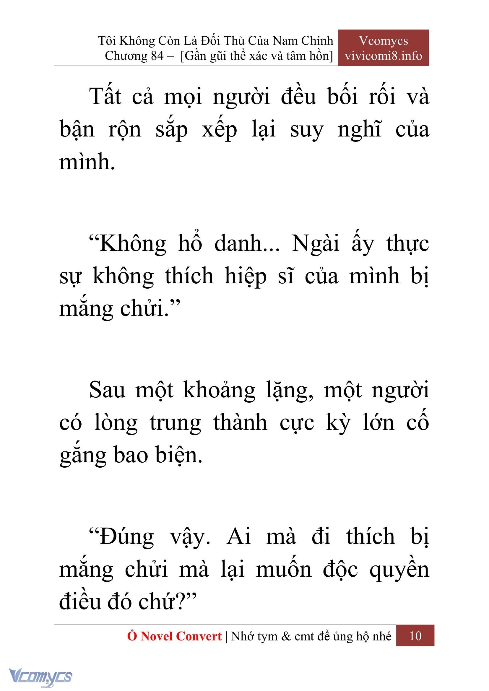 [Novel] Tôi Không Còn Là Đối Thủ Của Nam Chính Chapter  84 - 12