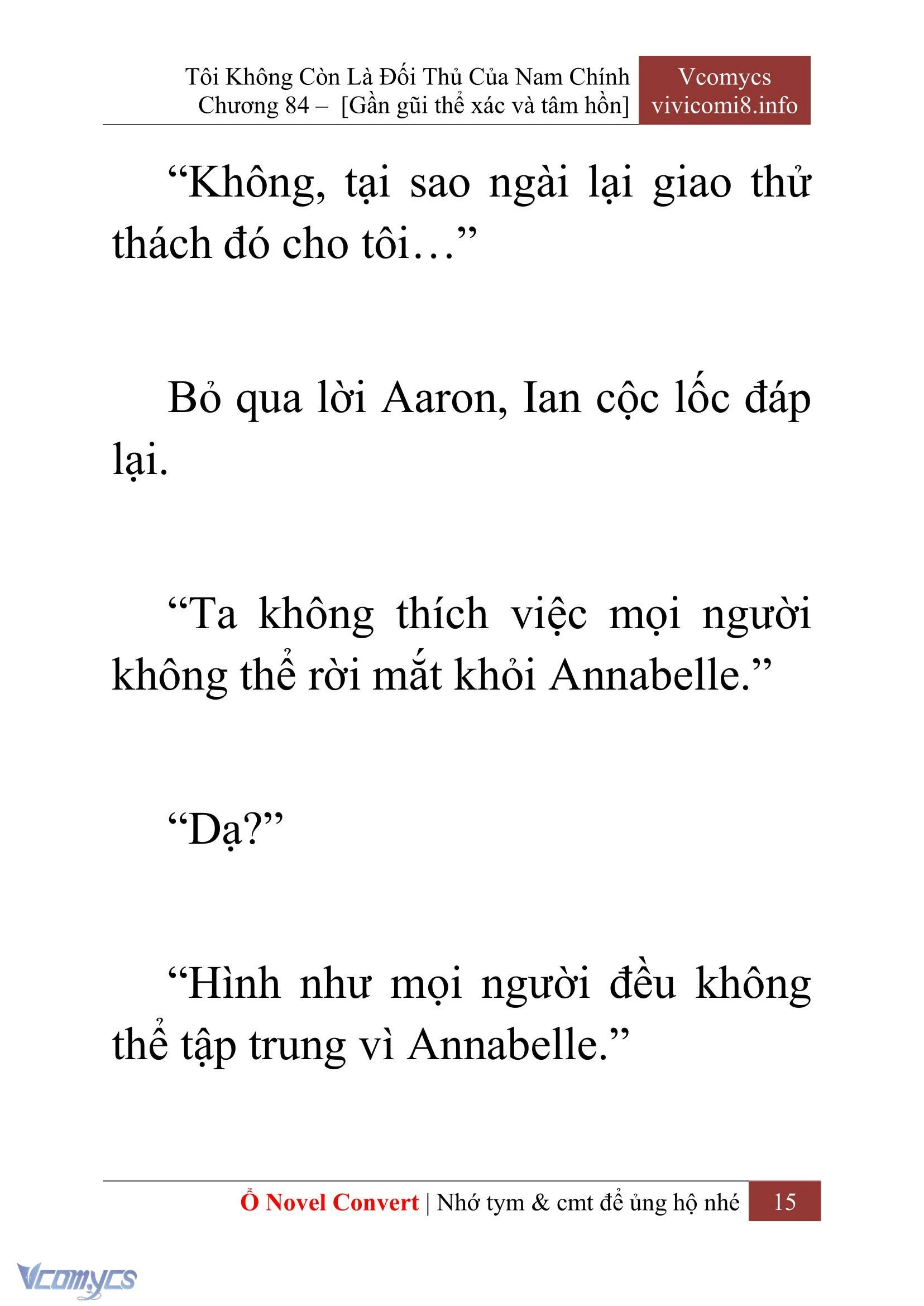 [Novel] Tôi Không Còn Là Đối Thủ Của Nam Chính Chapter  84 - 17