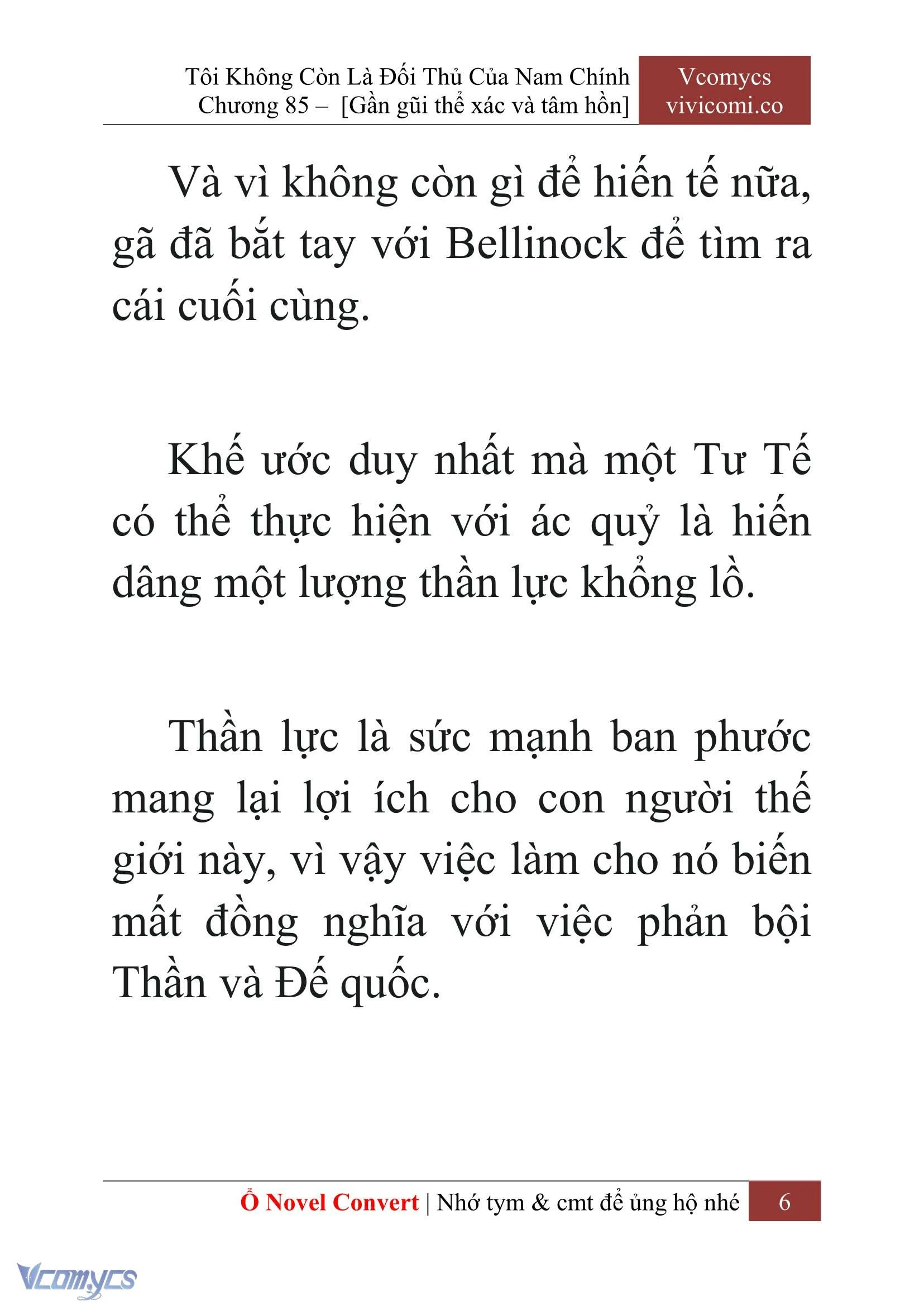 [Novel] Tôi Không Còn Là Đối Thủ Của Nam Chính Chapter  85 - 8