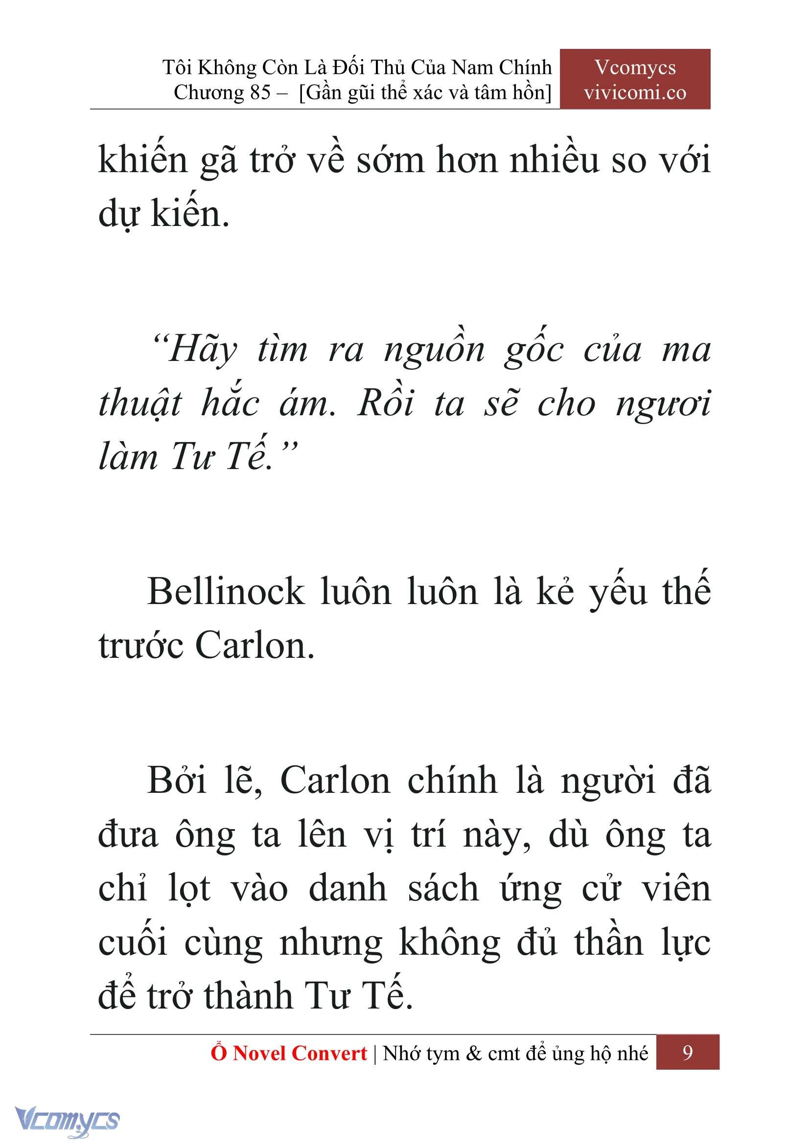 [Novel] Tôi Không Còn Là Đối Thủ Của Nam Chính Chapter  85 - 11