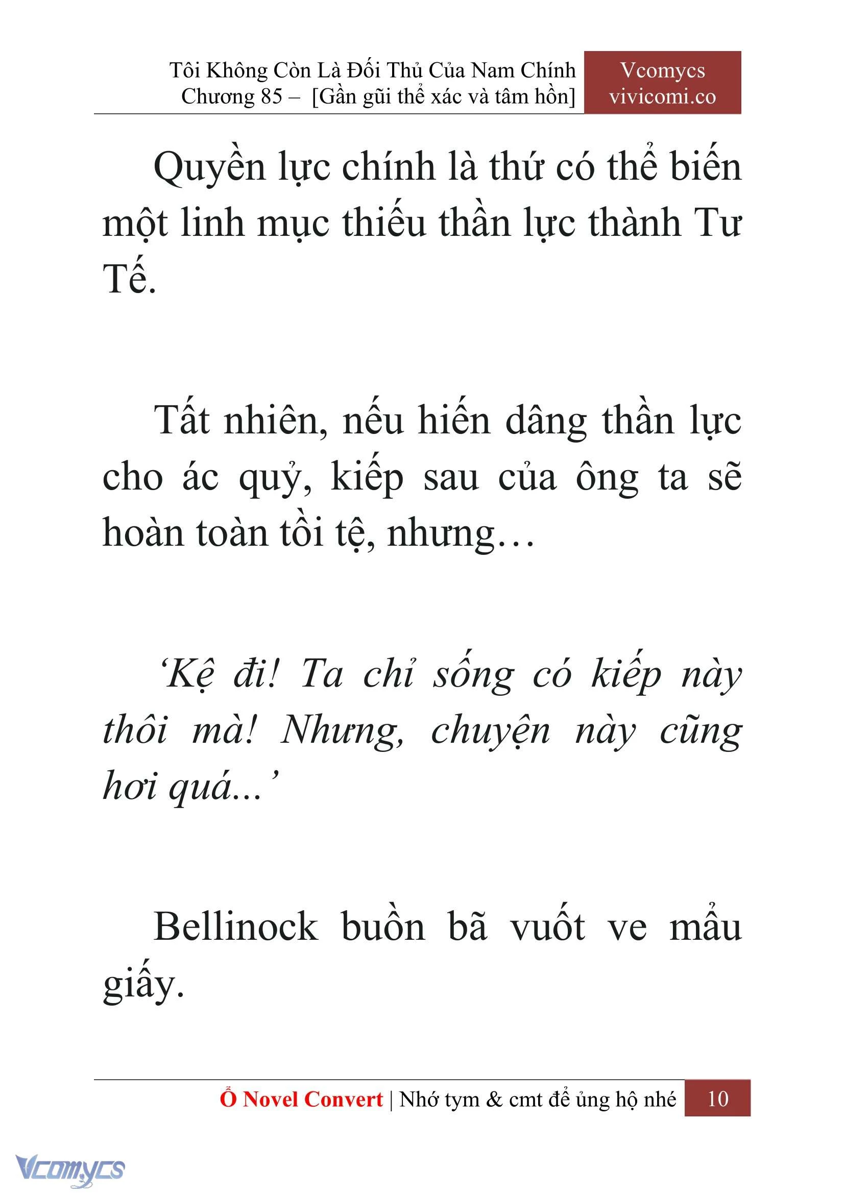 [Novel] Tôi Không Còn Là Đối Thủ Của Nam Chính Chapter  85 - 12