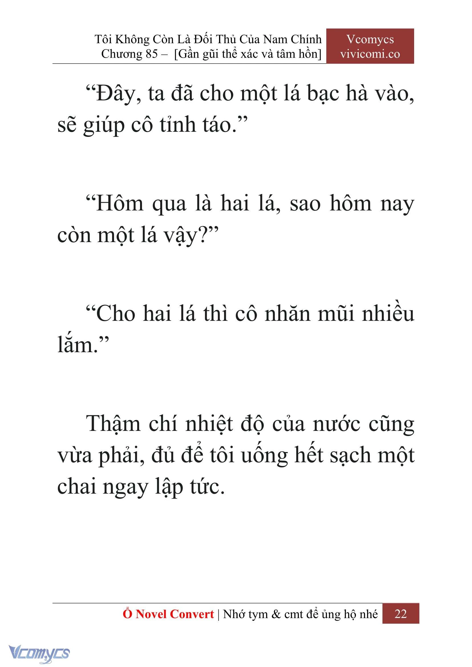 [Novel] Tôi Không Còn Là Đối Thủ Của Nam Chính Chapter  85 - 24