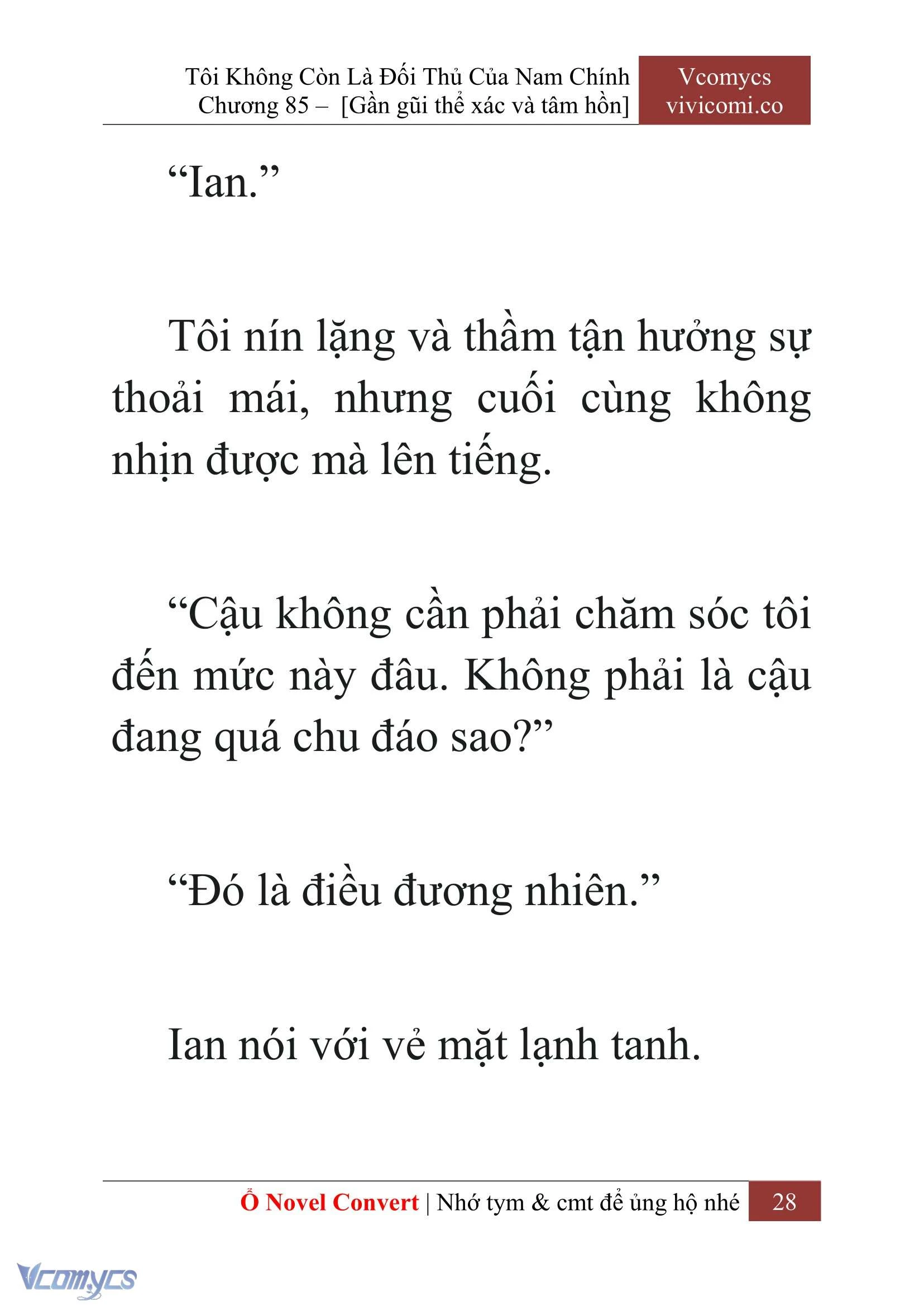 [Novel] Tôi Không Còn Là Đối Thủ Của Nam Chính Chapter  85 - 30